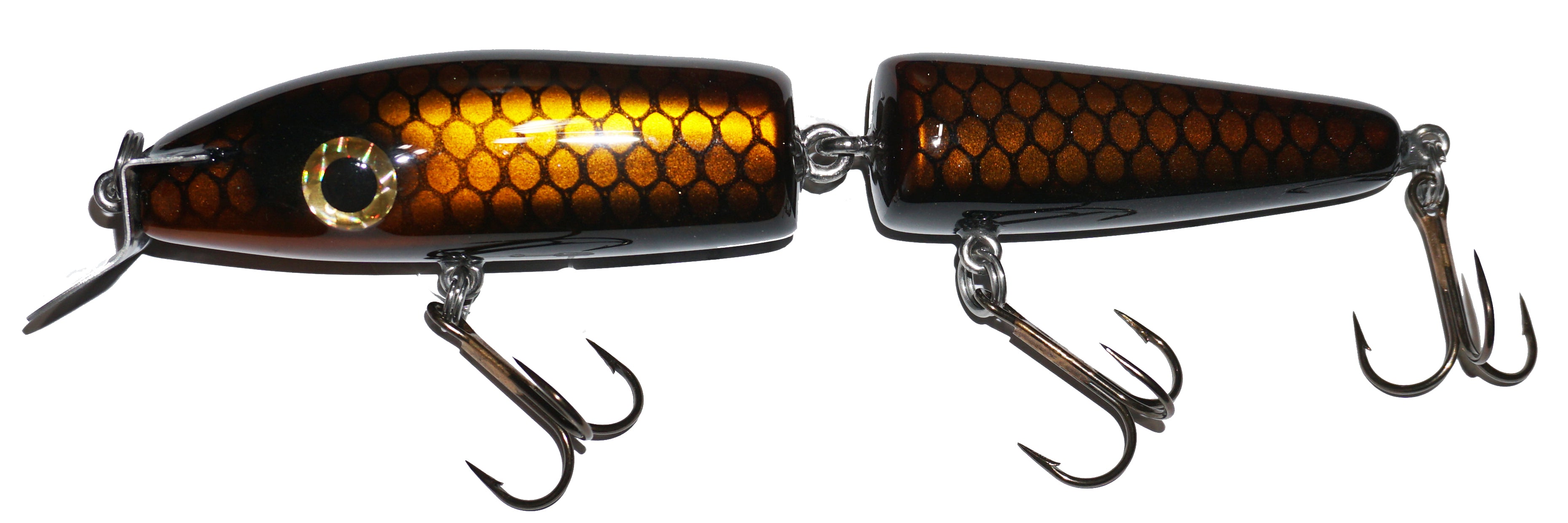 Big Fork Reef Digger Shallow Crankbait Jointed Fishing Lure - Perfect for Bass, Walleye & Pike Fishing in Freshwater Lakes