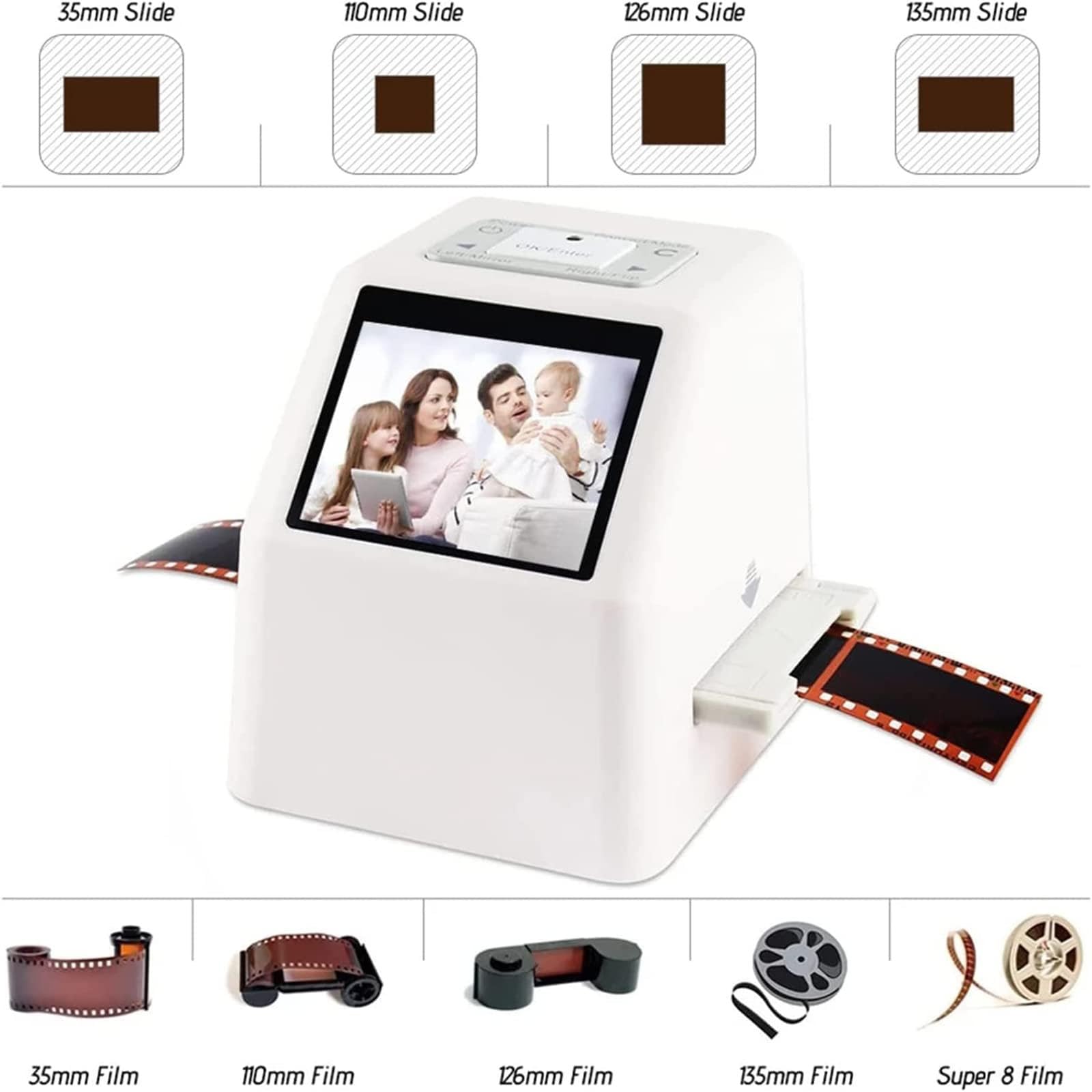 22MP Film Slide Scanner with 2.4