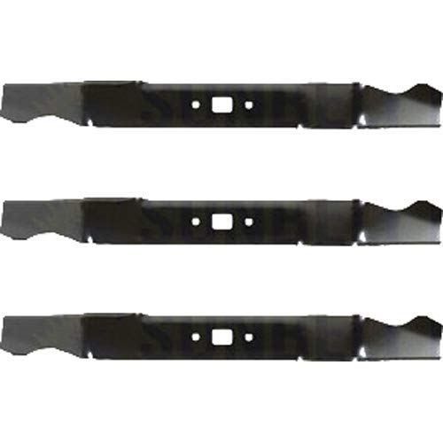 (3 Pack) High-Quality Medium Lift Notched Replacement XHT Lawn Mower Blades - Compatible with MTD/Cub Cadet/White 742-0741A | 21
