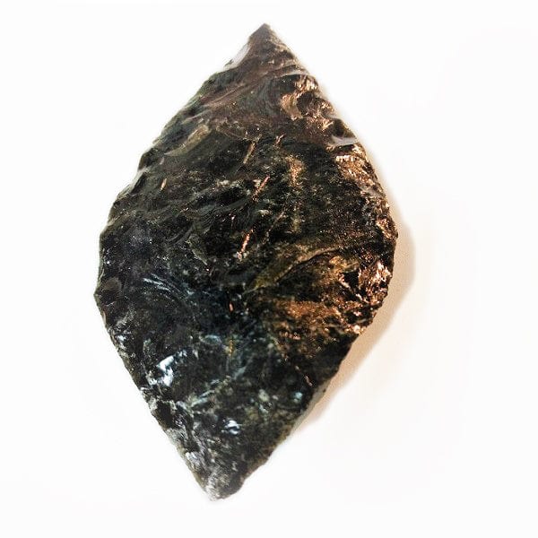 Black Obsidian Carved Spear - Handmade Spiritual Protection Amulet & Healing Crystal for Meditation, Home Decor, and Energy Cleansing