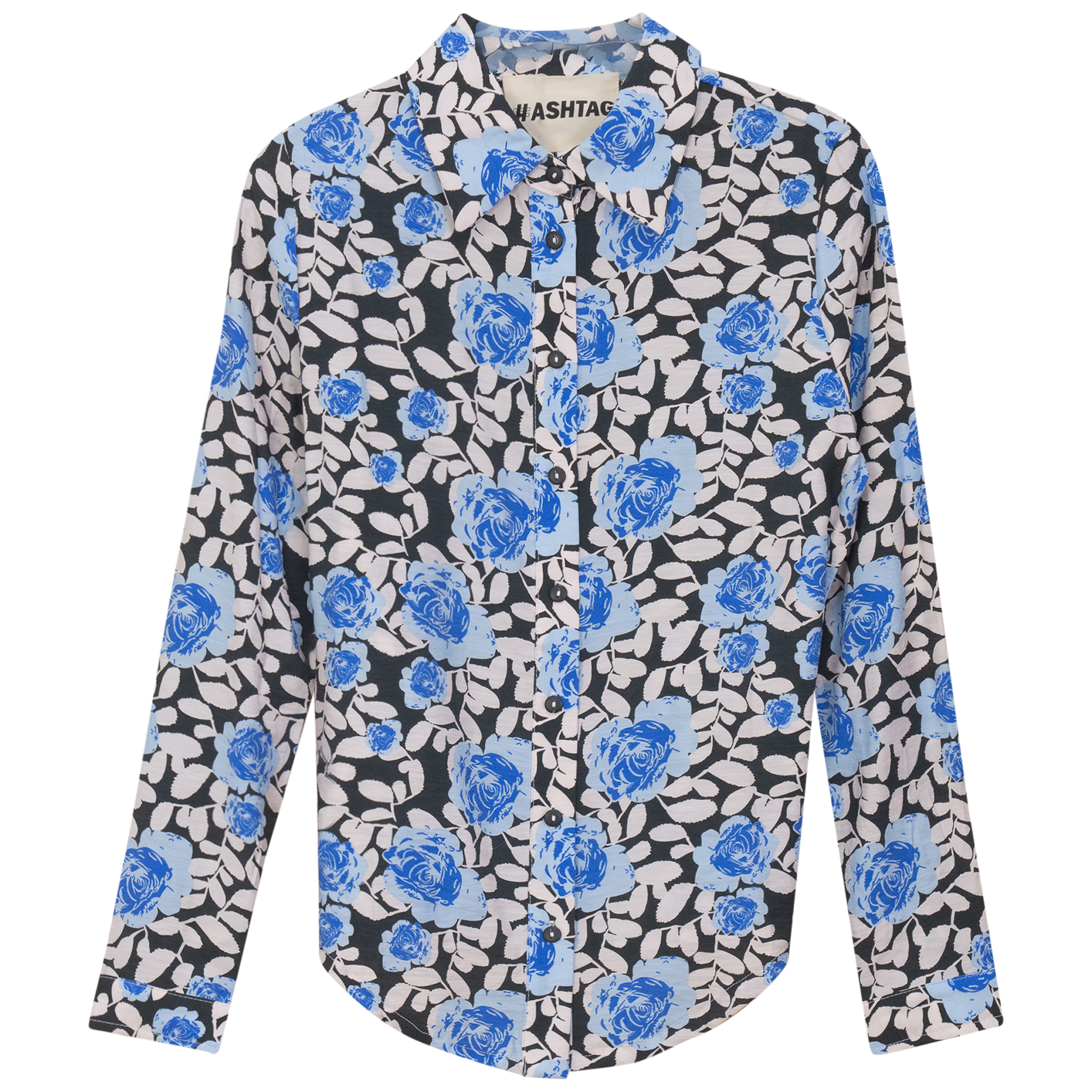 Floral Tie Blouse Women's Fashion - Elegant Floral Print Wrap Top for Office, Date Night & Spring Outfits