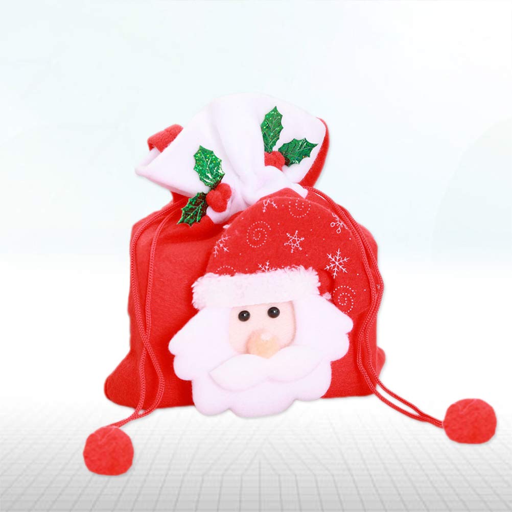 Christmas Candy Bag - Elk Design Candy Pouch for Holiday Gifts & Parties