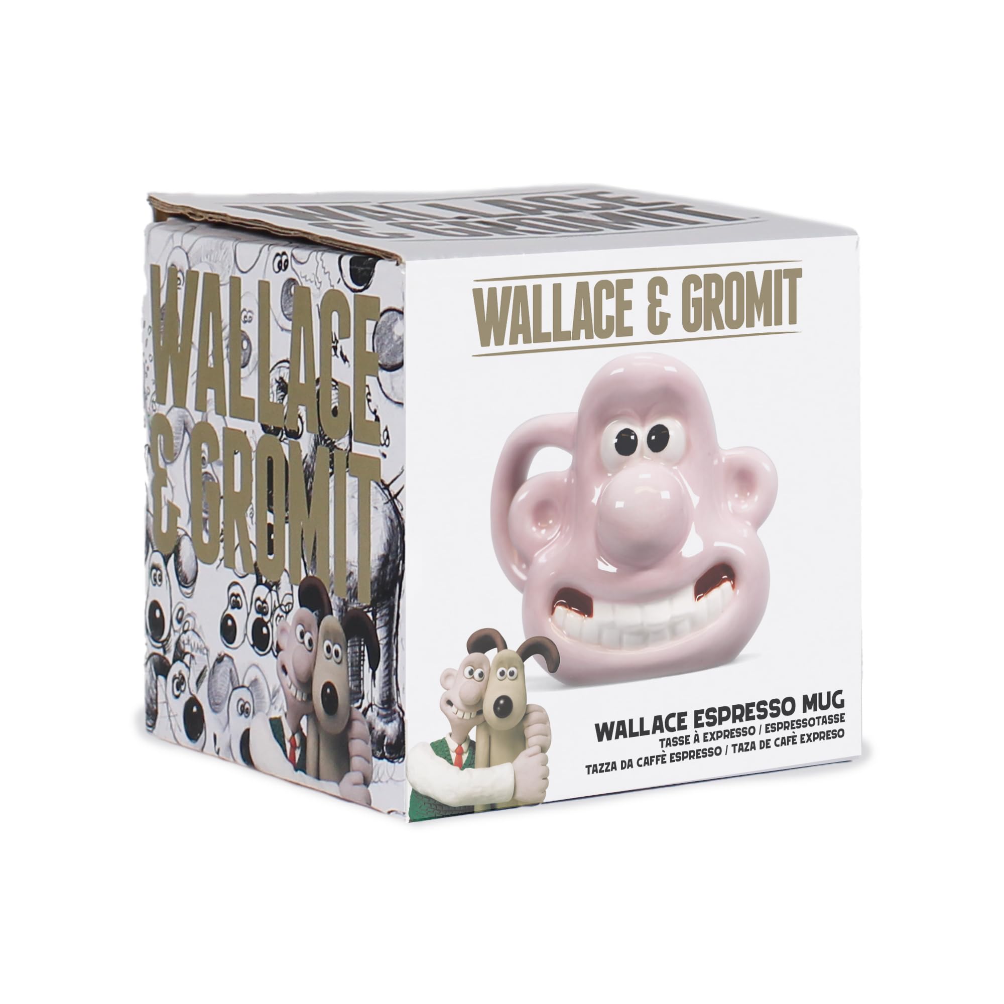 Wallace and Gromit 3D Ceramic Coffee Mug - Funny Novelty Large Tea Cup for Men - Perfect Gift for Fans, Office Use & Home Decor