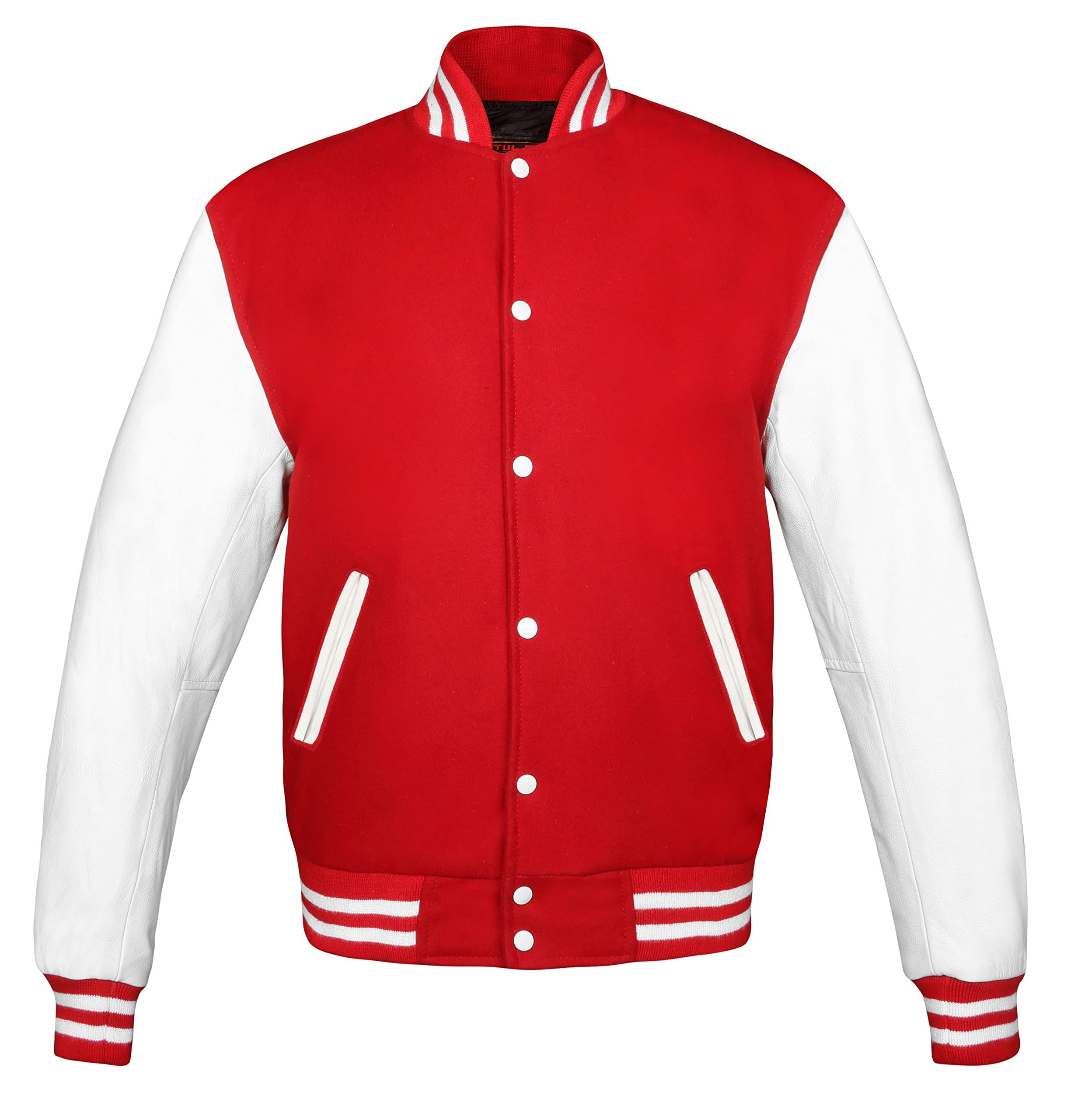 Original American Style Brutul Bee Varsity Letterman Jacket - Genuine Leather & Wool, Classic High School & College Letterman Jacket for Sports Teams, Cheerleading, and Casual Wear