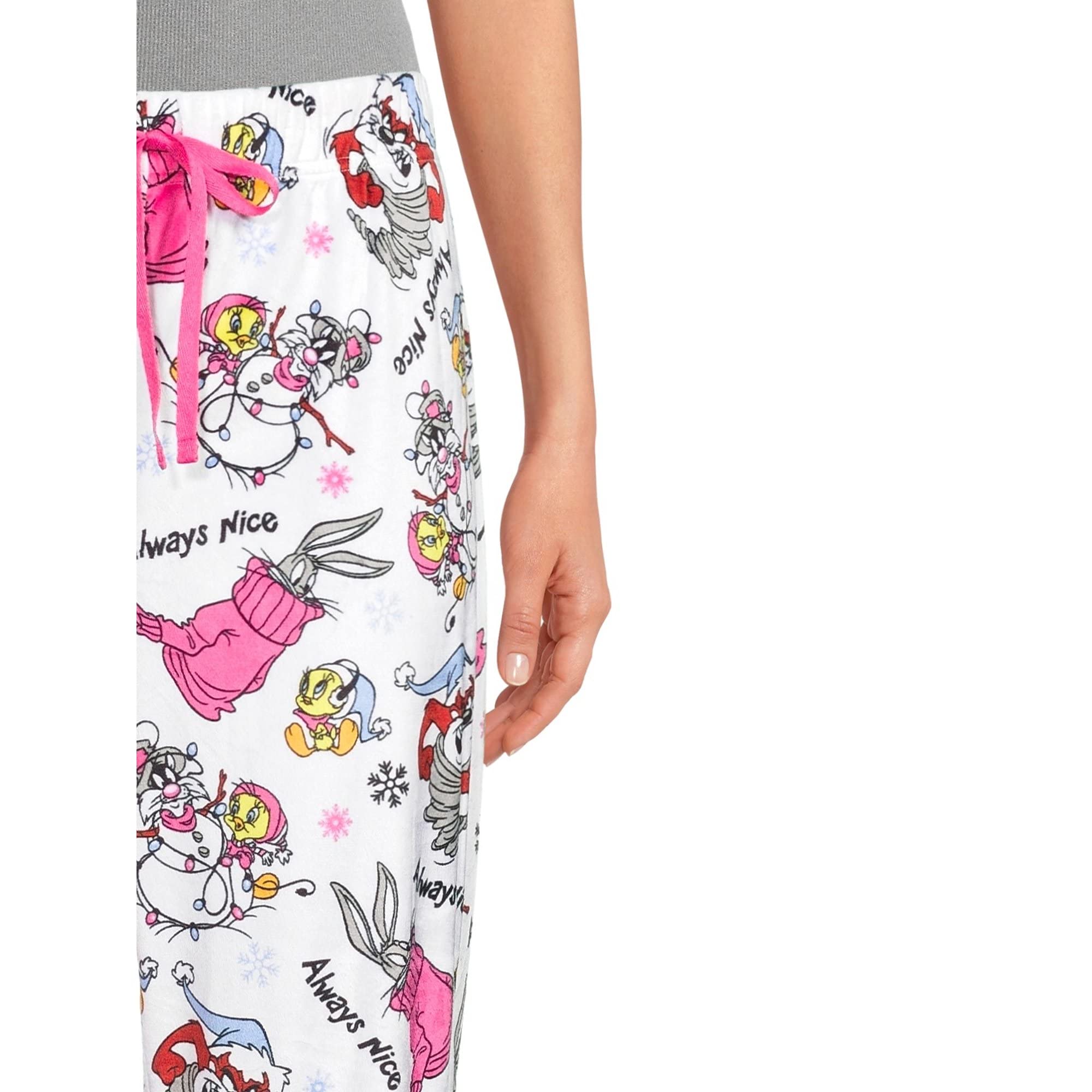 Looney Tunes Women's Sleep Jogger Pants - Soft Cotton Lounge Pants for Women, Cartoon Character Pajama Bottoms - Perfect for Sleeping, Lounging & Relaxing at Home