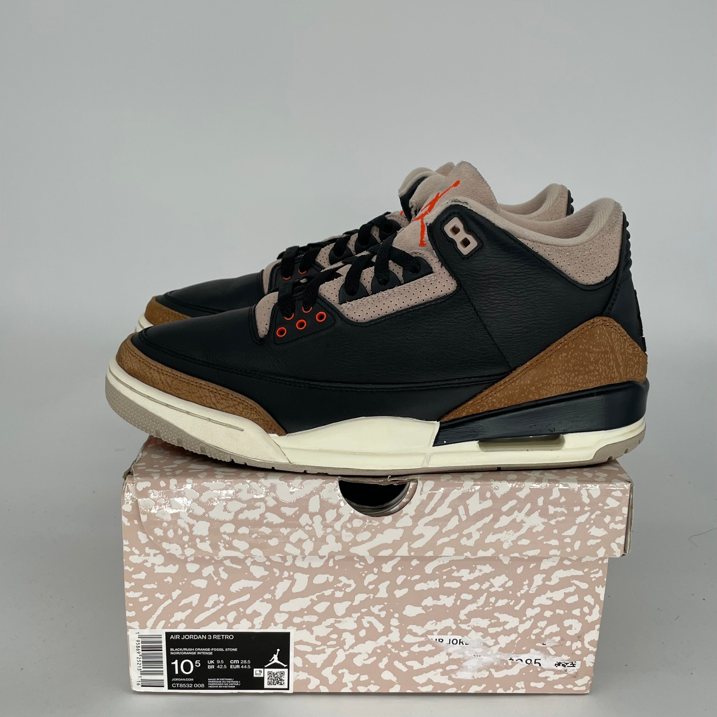 AIR JORDAN 3 Desert Elephant Men's Basketball Shoes Size 10.5 - Retro Sneakers for Men, Style CT8532-008 | Perfect for Streetwear, Gym & Casual Outfits