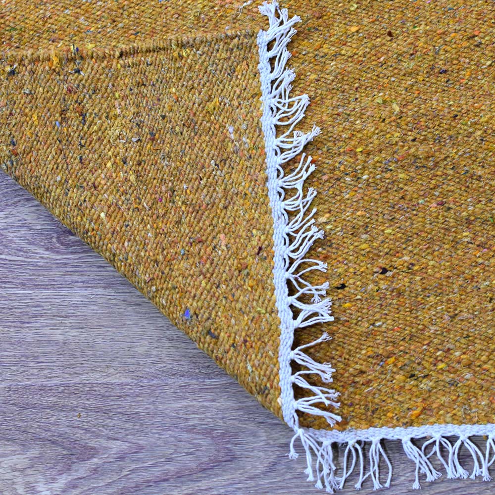 Hand Woven Purity Rug - Natural Fiber Bohemian Area Rug for Living Room, Bedroom & Home Decor