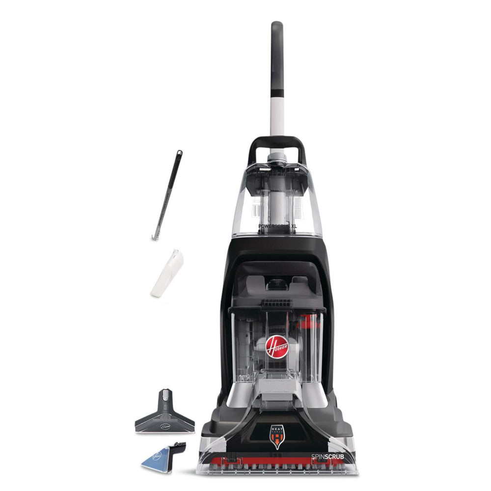 HOOVER FH68040VDI PowerScrub XL Pet Plus Corded Upright Carpet Cleaner Vacuum - Factory Serviced with Home Essentials Warranty - Perfect for Pet Hair Removal & Deep Cleaning Carpets, Upholstery, and Stairs