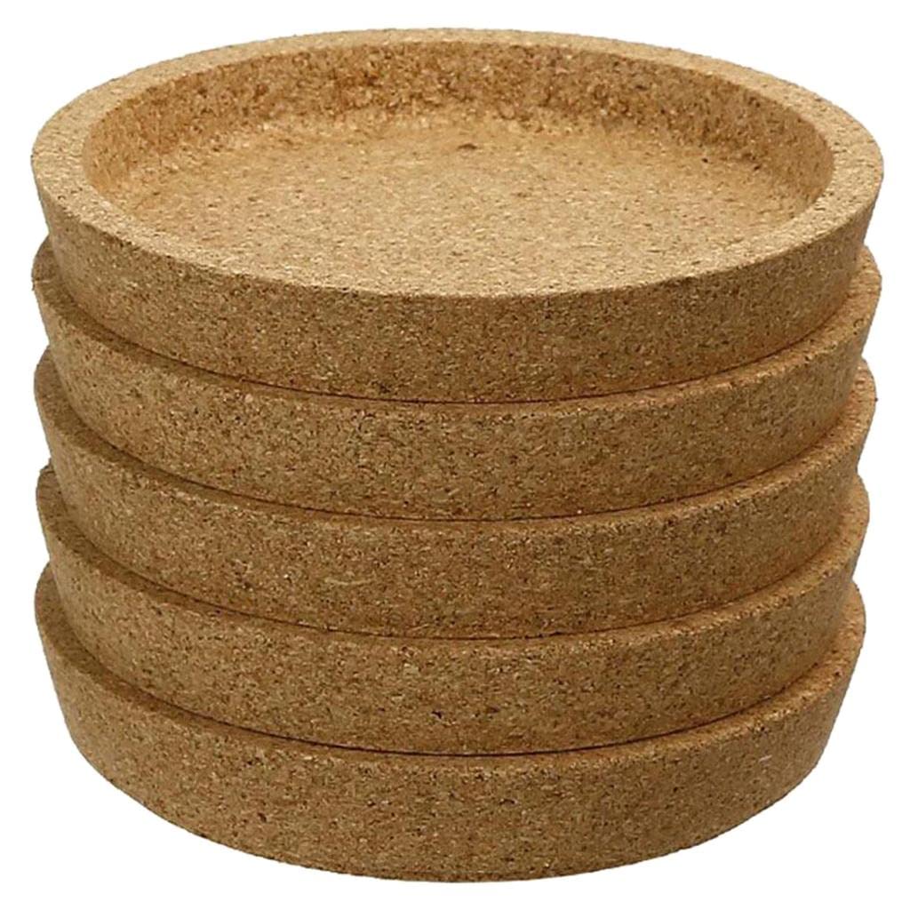 Premium Round Cork Coasters Set of 6 - Absorbent Drink Mats for Dining Table, Office Desk & Coffee Table - Protect Furniture from Water Rings & Heat Stains - Ideal for Home, Restaurant & Bar Use