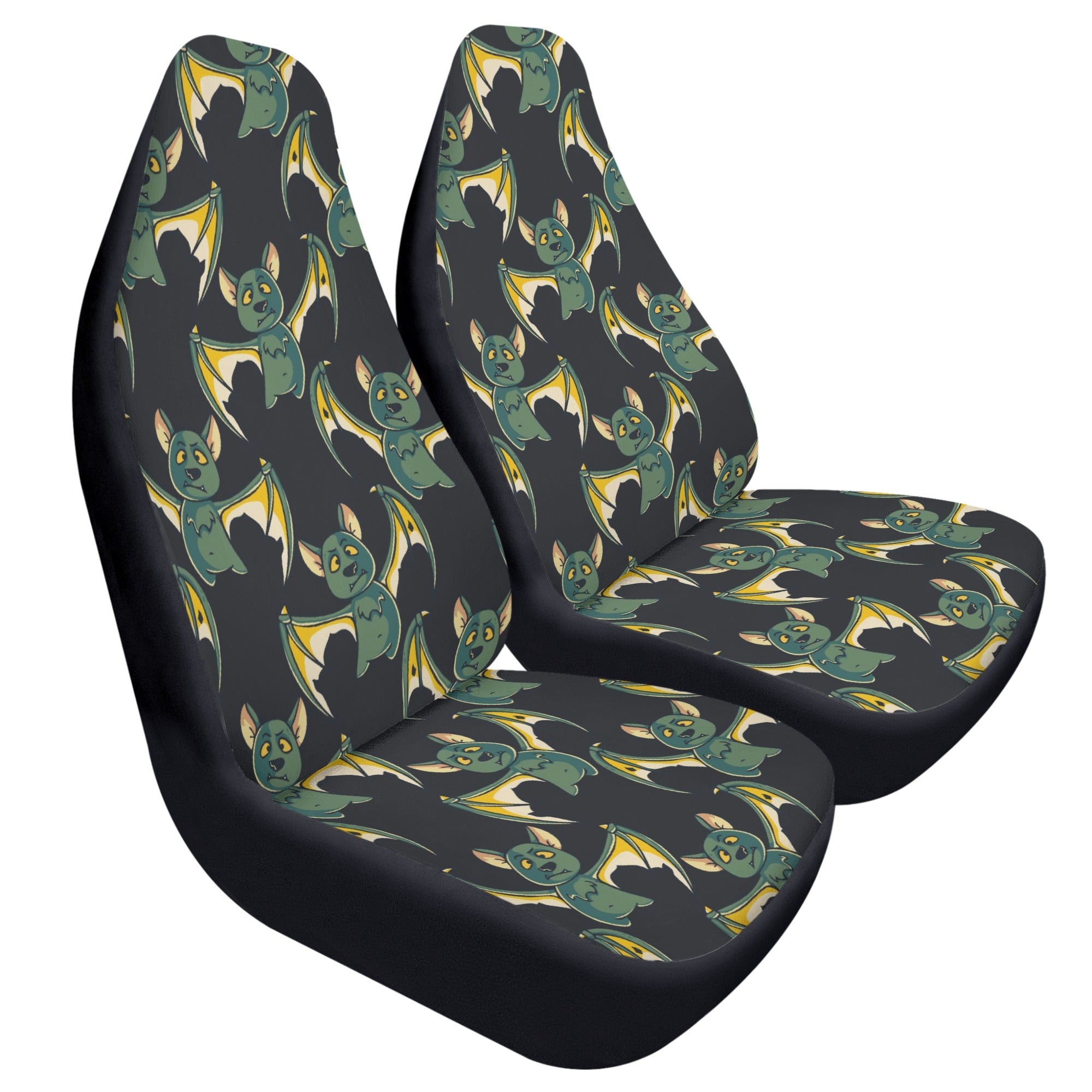 Batty The Bat Front Car Seat Covers - Waterproof & Non-Slip Universal Fit for Sedan, SUV, Truck - Perfect for Pets, Kids & Everyday Protection