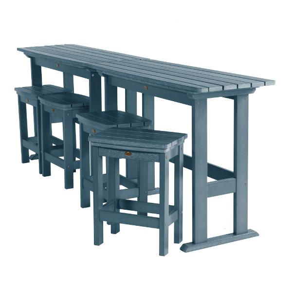 Lehigh 6-Piece Counter Height Balcony Patio Set - Outdoor Dining & Relaxing Furniture for Small Spaces