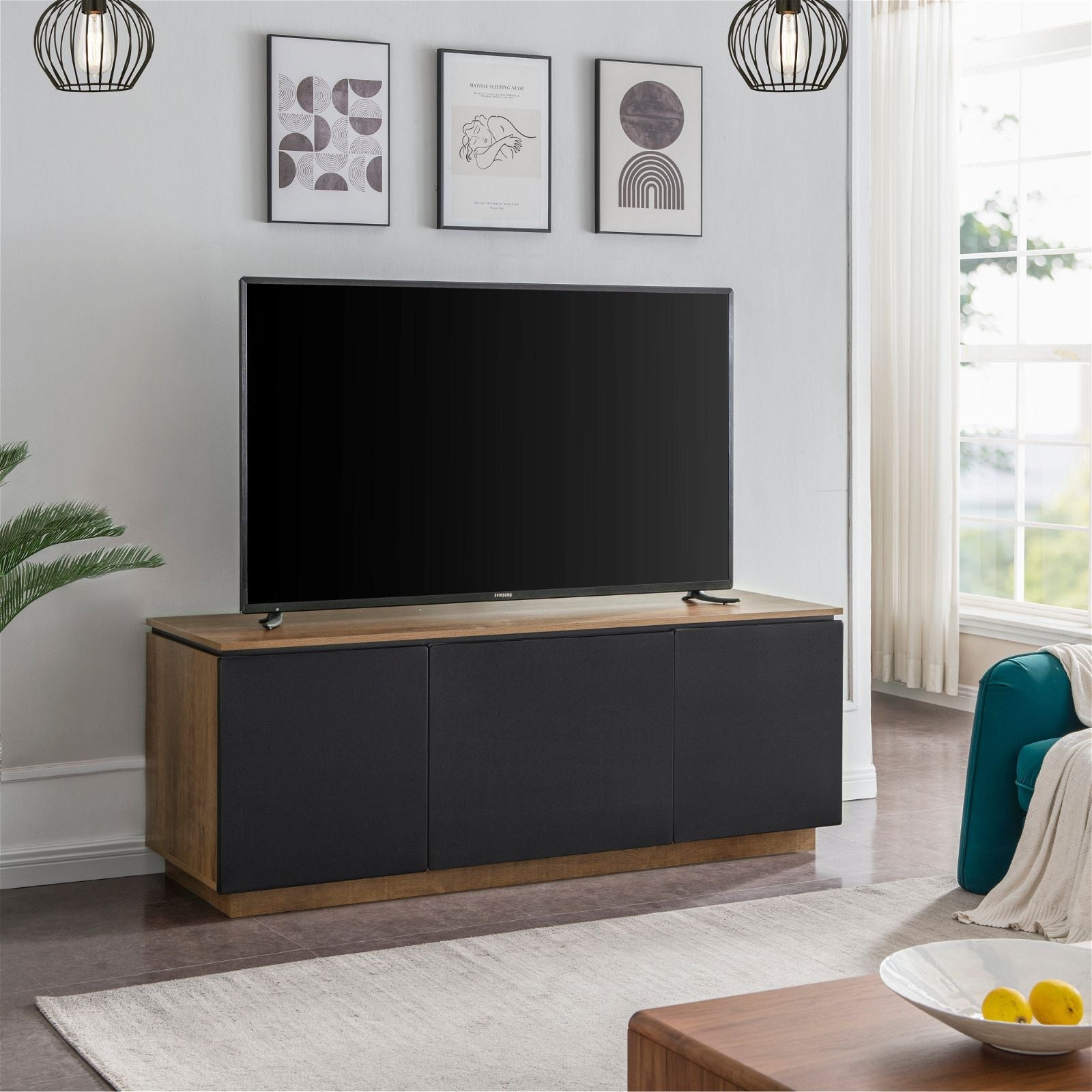 Tauris Hollywood 1800DO TV Stand Entertainment Center - Modern Media Console for Living Room, Home Theater & Gaming Setup