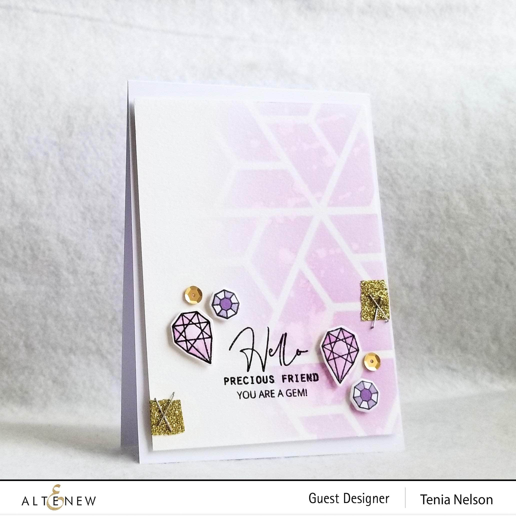 Mini Delight Precious Florette Stamp & Die Set for Card Making, Scrapbooking & DIY Crafts - Floral Design Paper Crafting Supplies