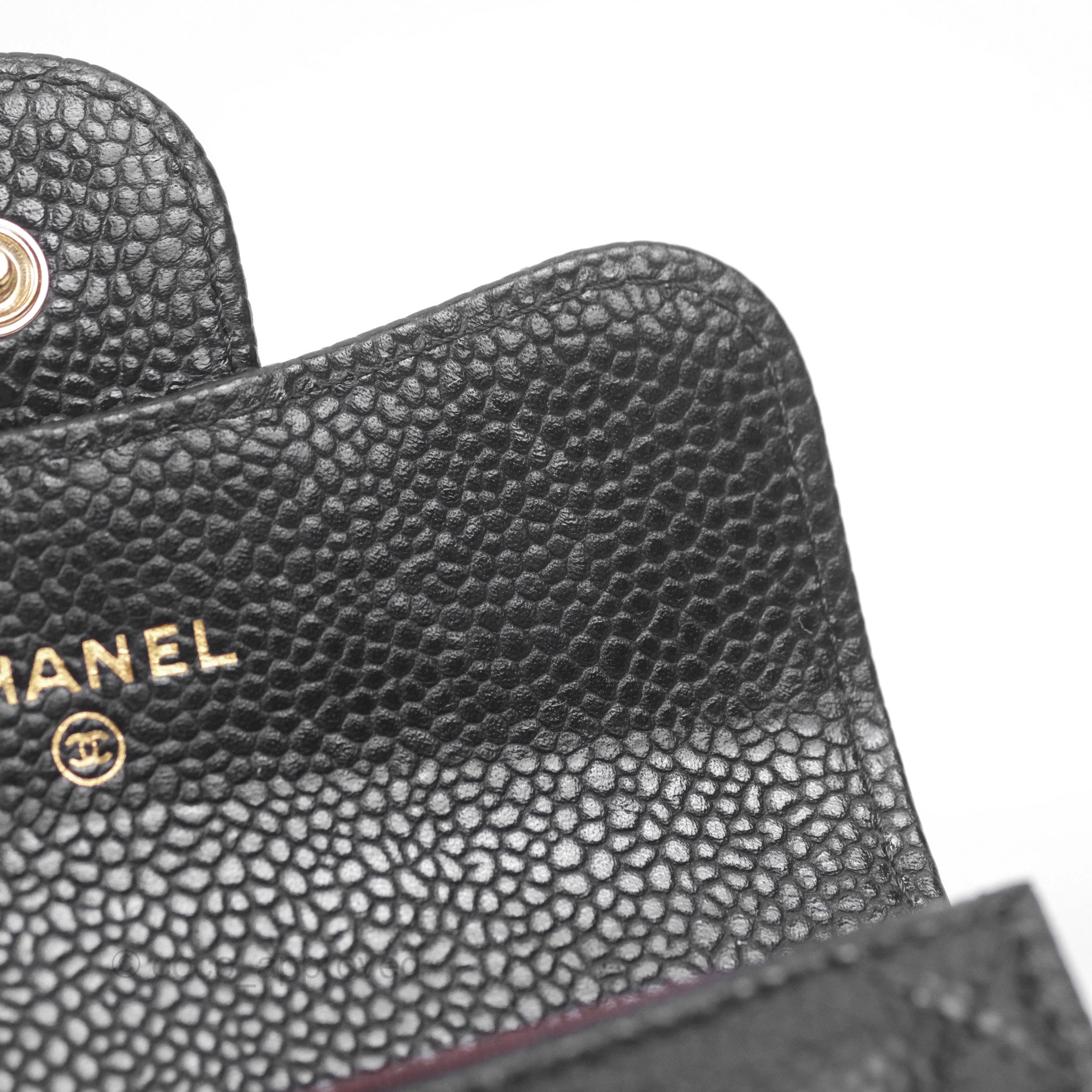 Chanel Caviar Quilted Flap Card Holder Wallet in Black with Gold Hardware - Perfect for Everyday Luxury & Gift Giving