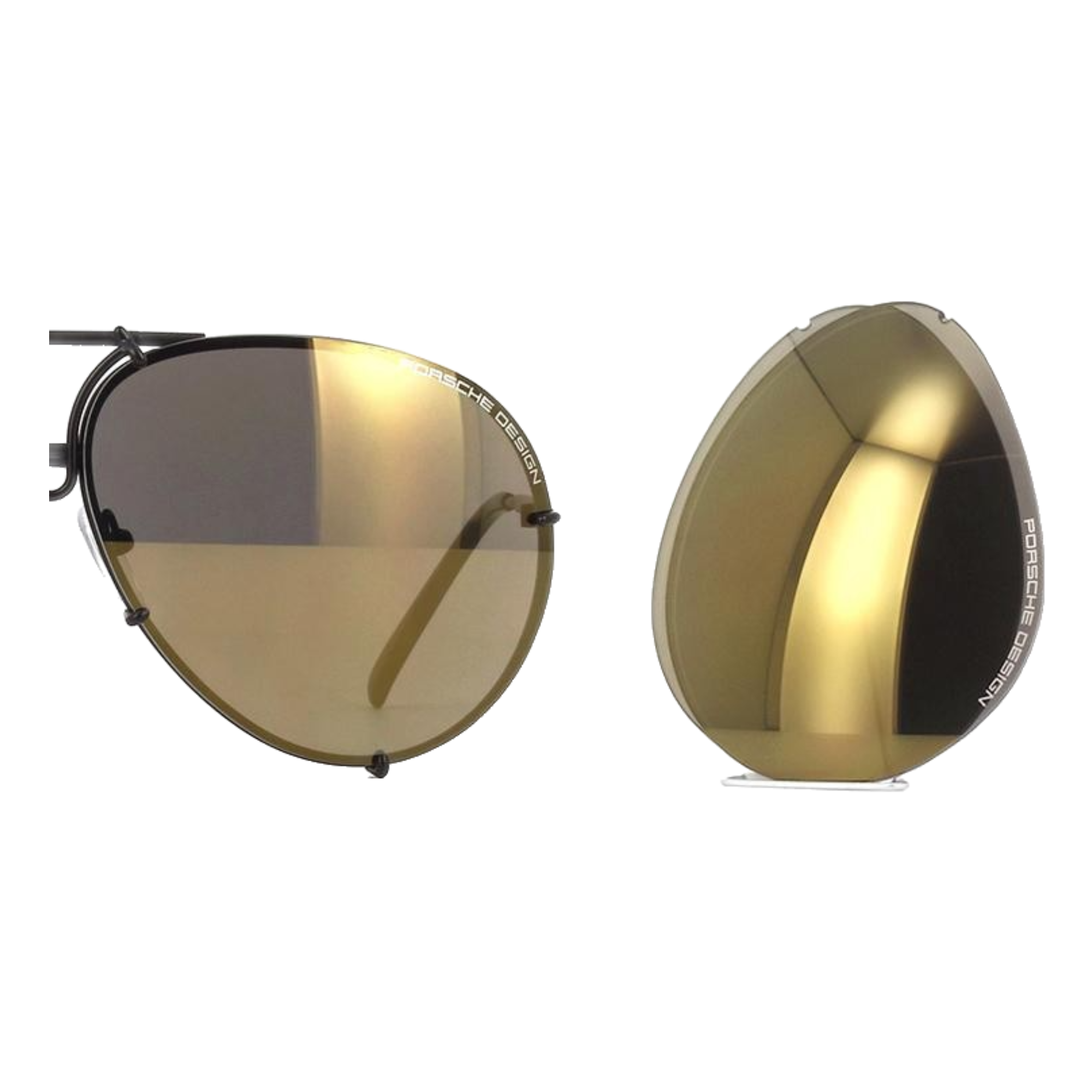 Porsche 8478 V209 Sunglasses Gold Flash Mirror Lenses 66mm UV Protection - Stylish for Driving, Outdoor Sports & Fashion Accessories