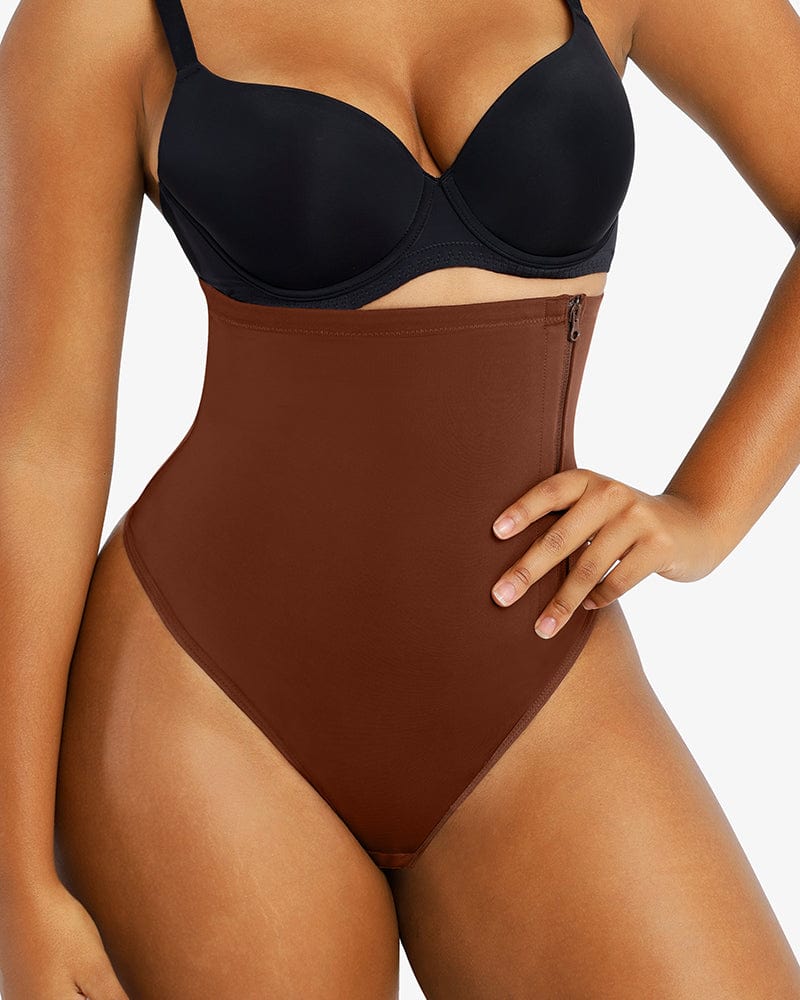 AirSlim® Side Zip Shaping Panty - High Waist Tummy Control Underwear for Women | Perfect for Workout, Yoga & Everyday Wear