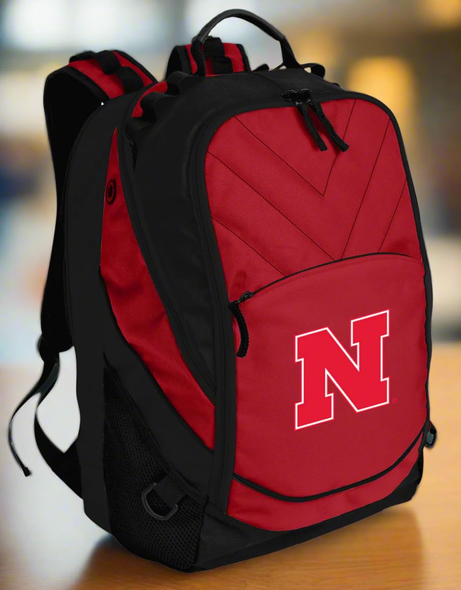 Official Nebraska Huskers Laptop Backpack - University of Nebraska Computer Bag for School, Work & Travel