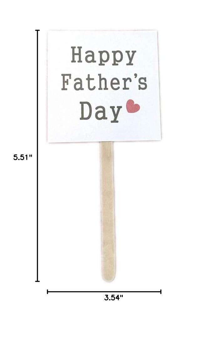 25pcs Happy Father's Day Cake Toppers - Creative Cupcake Picks for Birthday, Anniversary & Party Decorations - Premium Cake Decorating Supplies for Dad's Special Day Celebrations