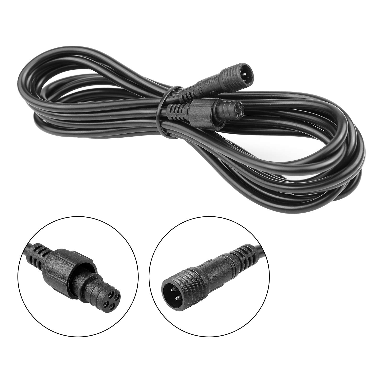 4 Pin RGB Extension Cable 9.8FT for LED Rock Lights - Compatible with 4/6/8/12 Pods Underglow Kits & Wheel Well Lights - Waterproof Wiring for Off-Road Vehicles, Trucks, and Car Customization