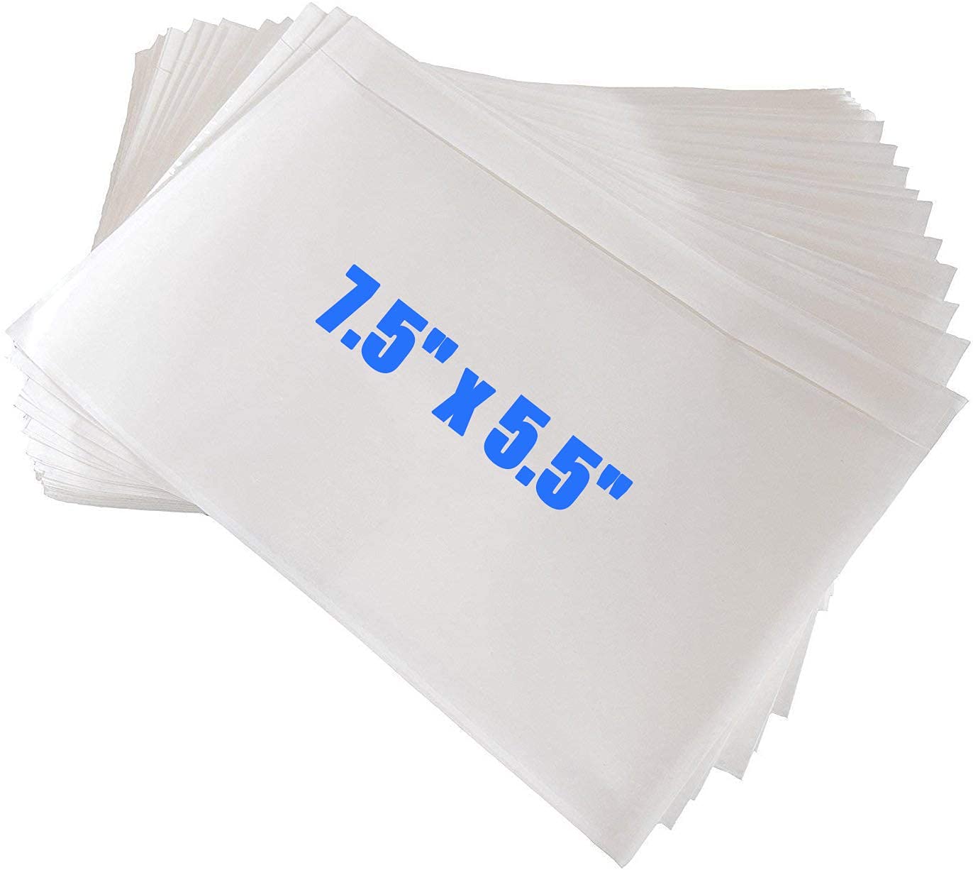 Immuson 2000 Clear Adhesive Top Loading Packing List Envelopes - 7.5