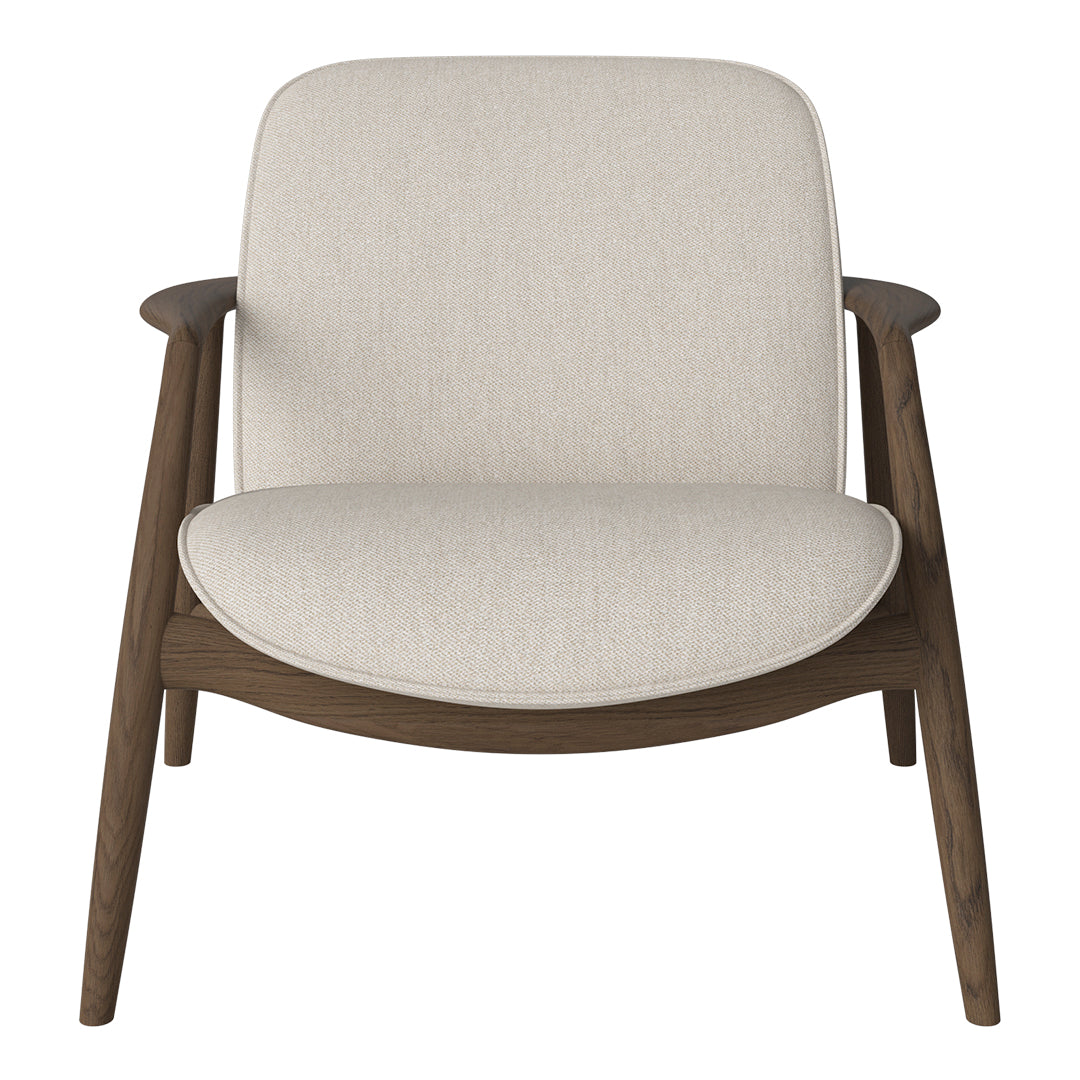Bowie Lounge Chair - Modern Accent Chair for Living Room, Bedroom & Office - Comfortable Upholstered Armchair with Wooden Legs - Perfect for Relaxing, Reading & Lounging
