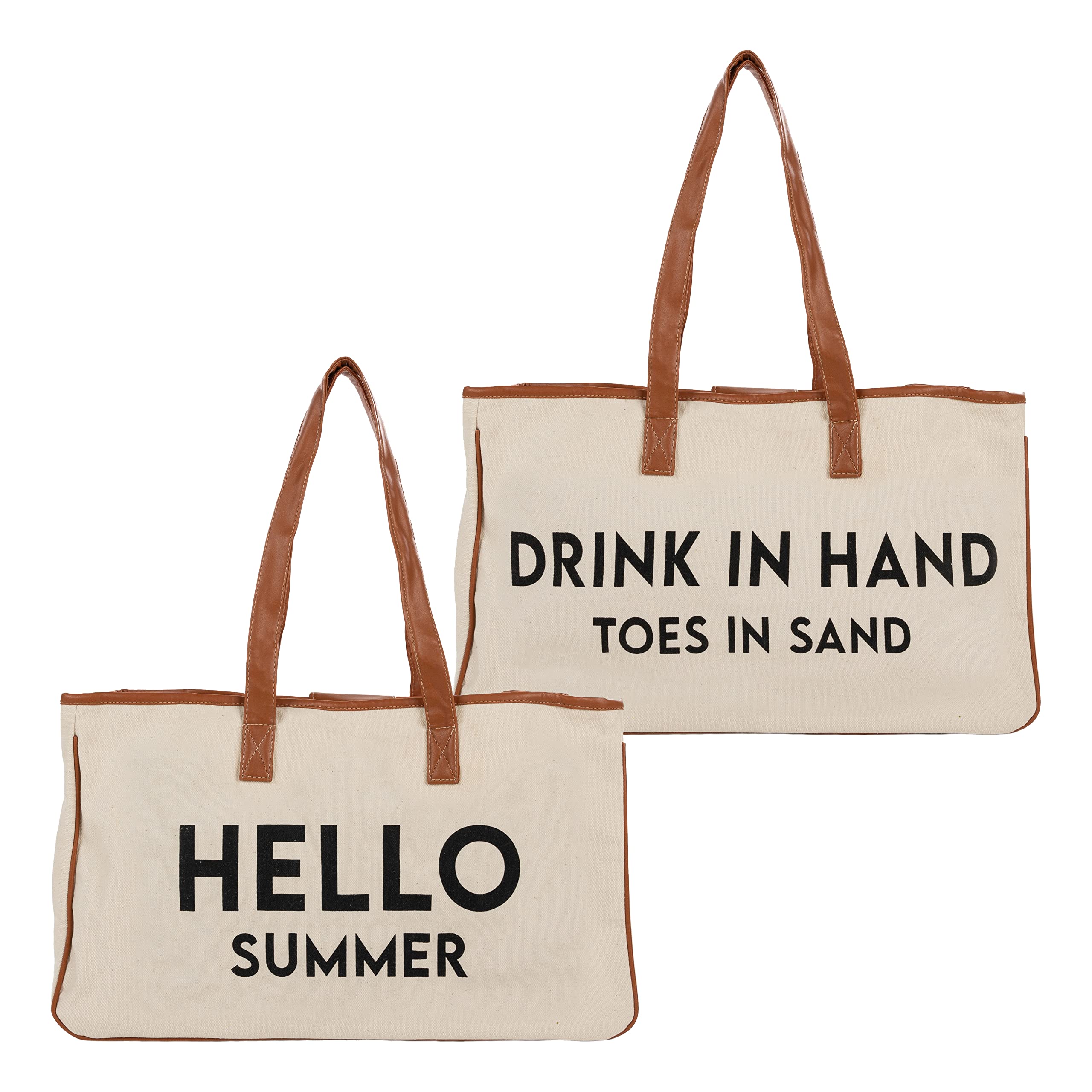 Stylish Large Lined Canvas Cotton Tote Bag with Funky Print - Perfect for Beach, Shopping & Everyday Use
