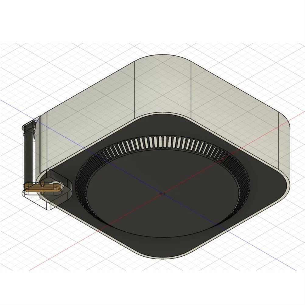 2024 Mac Mini M4 Power Button Replacement - 3D Printed Top Push Switch Accessory (Gray) | Compatible with Mac Mini M4 | Perfect for DIY Repairs & Upgrades