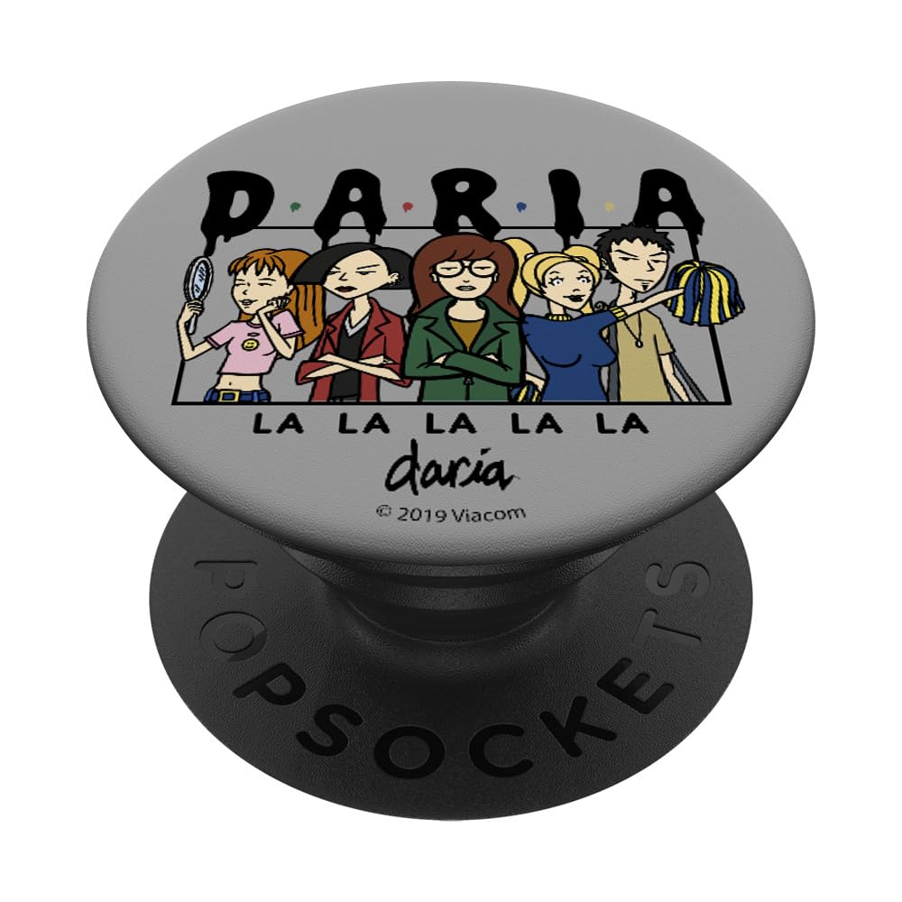 Daria Group Shot Log Melt PopSockets - Reusable Phone Grip & Stand with Strong Adhesive - Perfect for Phones, Tablets, and Laptops - Ideal for Selfies, Video Calls, and Hands-Free Viewing