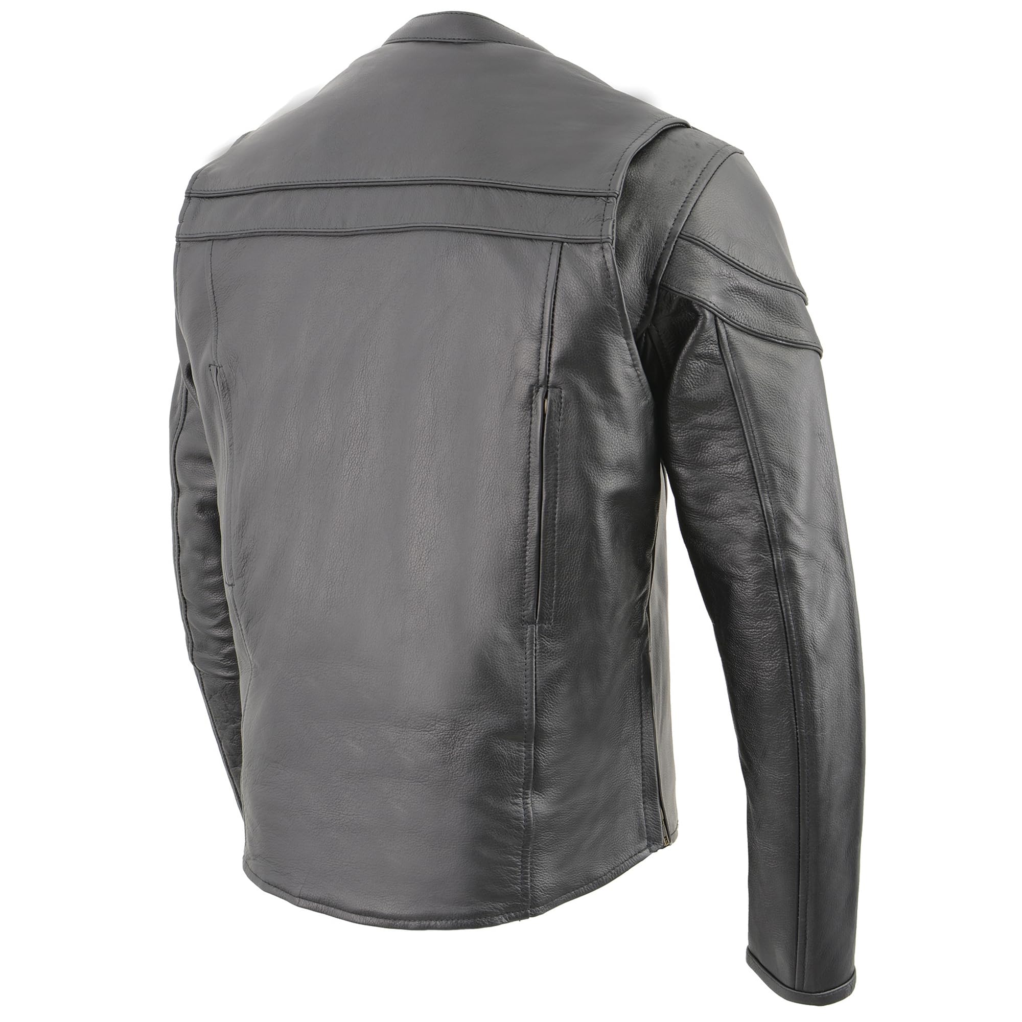 Milwaukee Leather Men's Sporty Scooter Crossover Jacket LKM1725 - XL | Motorcycle Riding Gear for Men | Perfect for Commuting, Cruising & Urban Riding