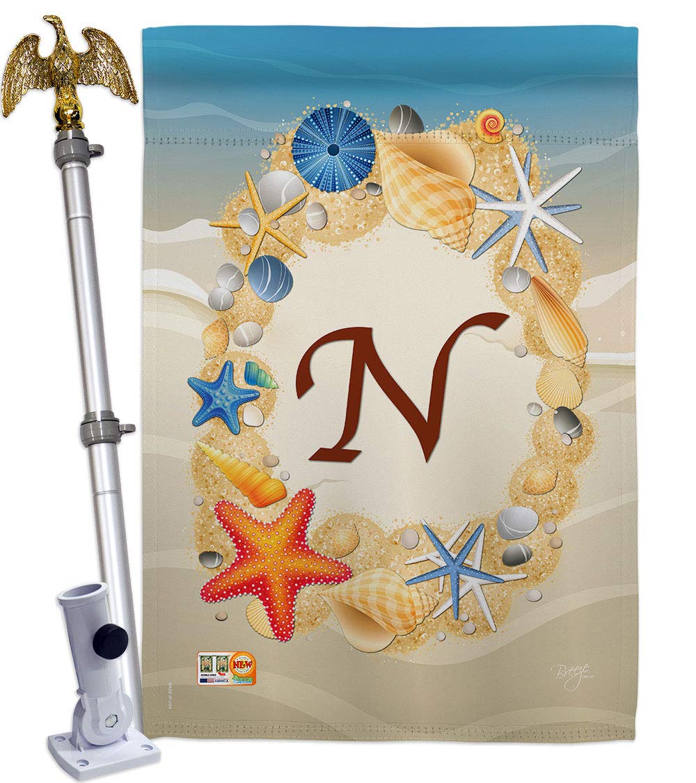 Summer Coastal Beach House Flag Set - 28