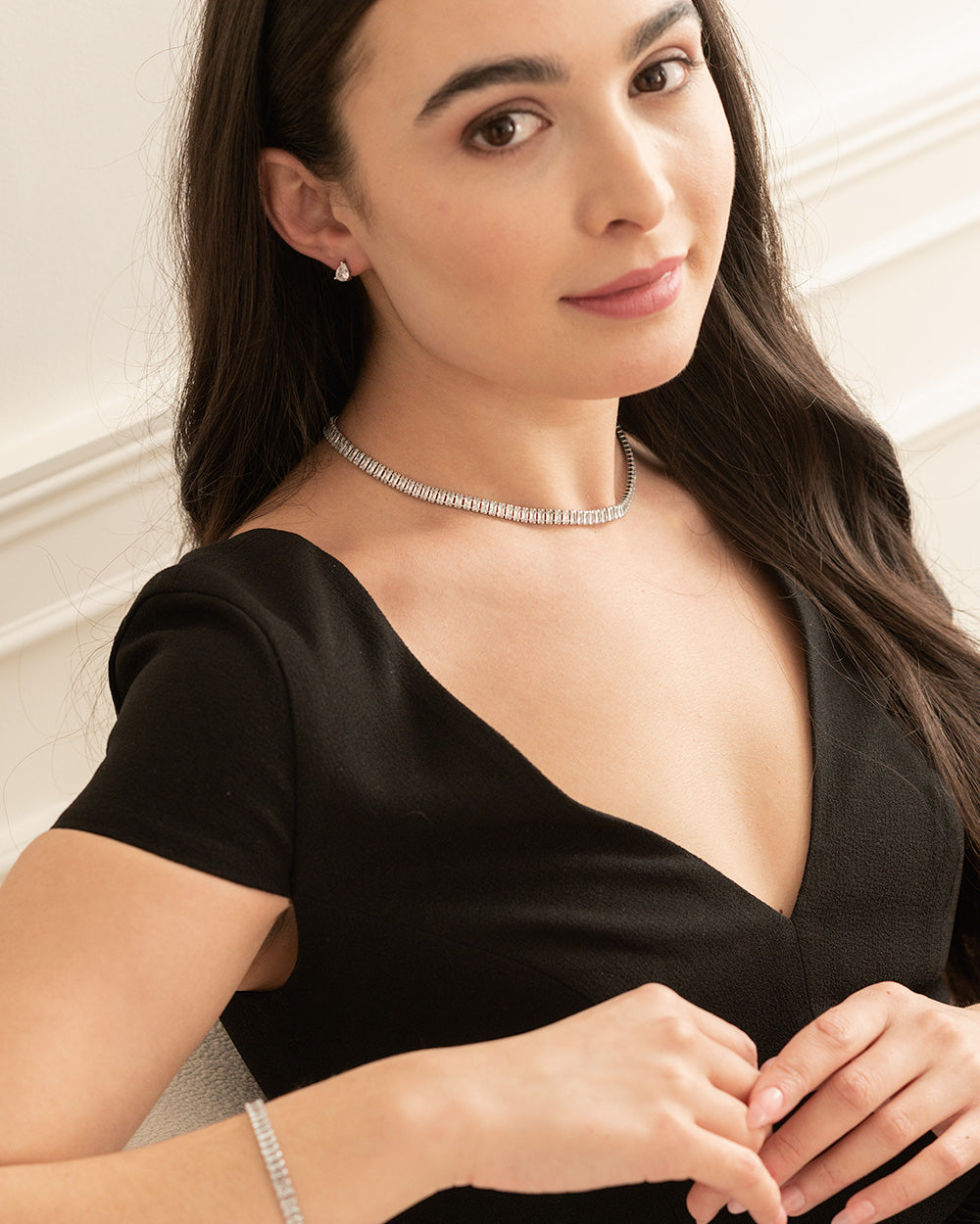 Carlina CZ Necklace - Elegant Cubic Zirconia Pendant for Women | Perfect for Parties, Weddings & Date Nights