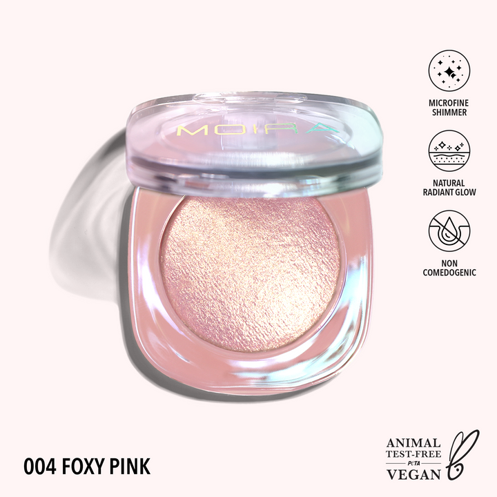 04 Foxy Pink Dreamlight Highlighter - Glow Makeup for Cheeks & Face | Perfect for Night Out, Party & Special Occasion Makeup