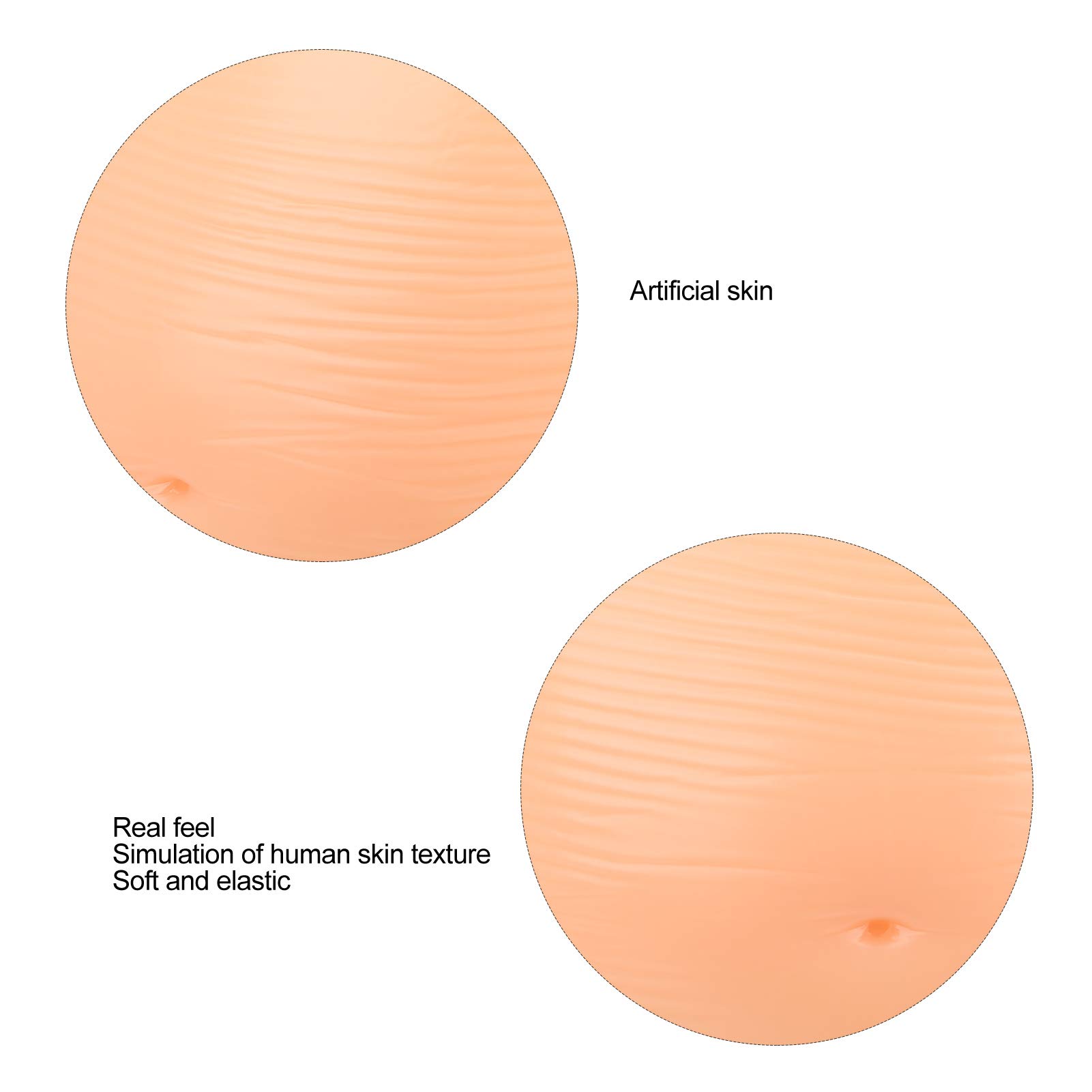 Zerodis Realistic Fake Pregnancy Belly - Soft Silicone Maternity Belly Bump with Adjustable Straps for Photography, Acting, Cosplay & Halloween Costumes (2-4 Months Size) - Perfect for Movie Props, Gender Reveals & Prank Gifts