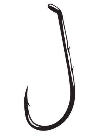 25-Pack 2/0 Bait Holder Hooks - Sharp Fishing Hooks for Freshwater & Saltwater Fishing - Ideal for Bass, Trout, and Catfish