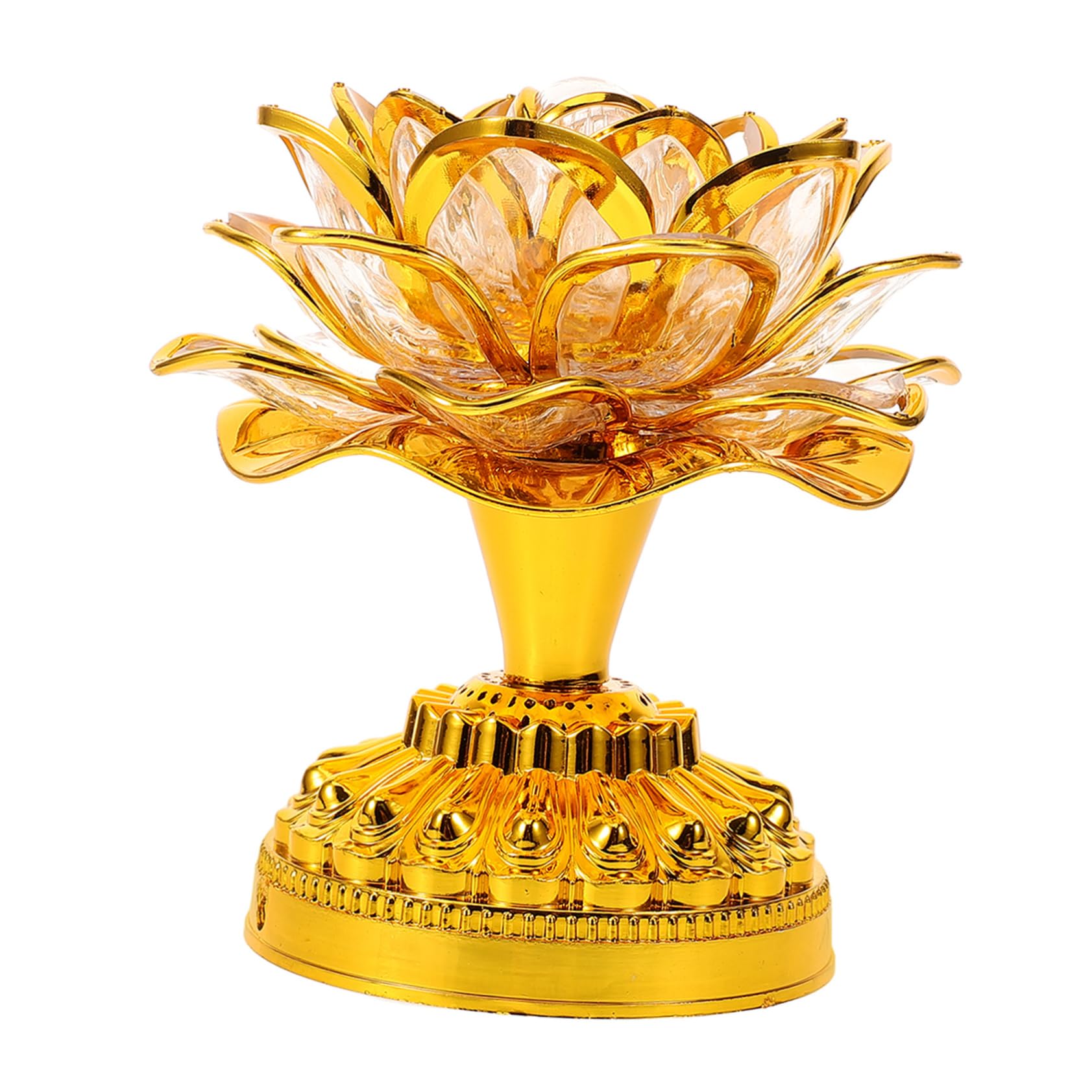 Uonlytech LED Colorful Buddha Lamp - Night Light for Home, Office, Yoga & Meditation Room Decor - Gold Buddha Desk Ornament for Relaxation & Spiritual Ambiance