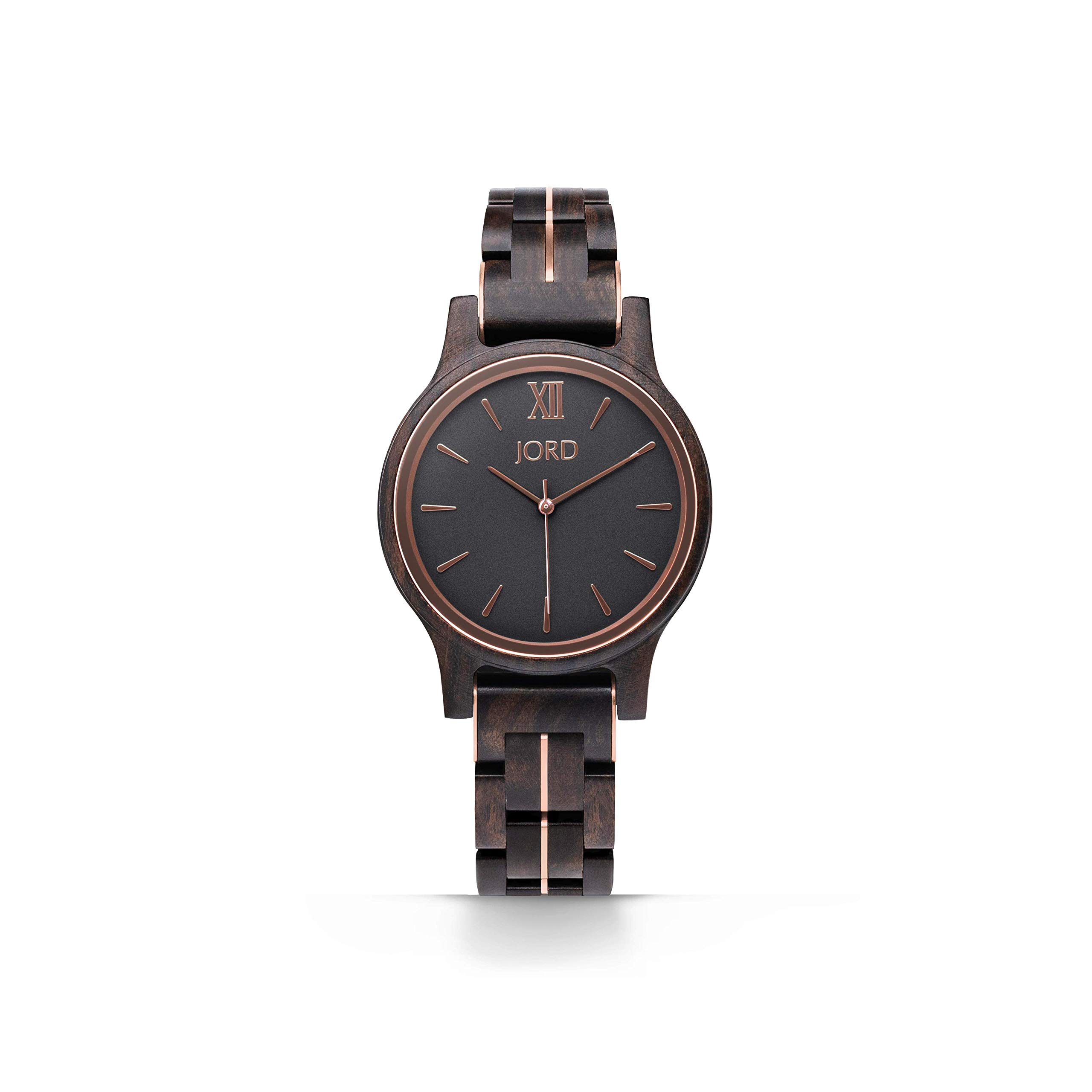 Jord Frankie II 38MM Wooden Watch for Men & Women - Minimalist Wooden Wristwatch with Analog Quartz Movement, Wood Bezel & Band - Includes Gift Box - Perfect for Casual Wear, Office & Special Occasions
