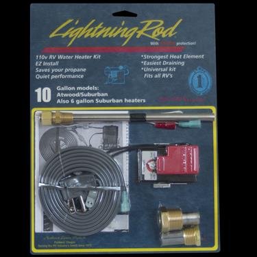 Stag RV Trailer Camper Universal Lightning Rod - 10 Gallon Water Heater Accessory (Model LR-625) | for Outdoor Camping, RV Travel & Storm Protection