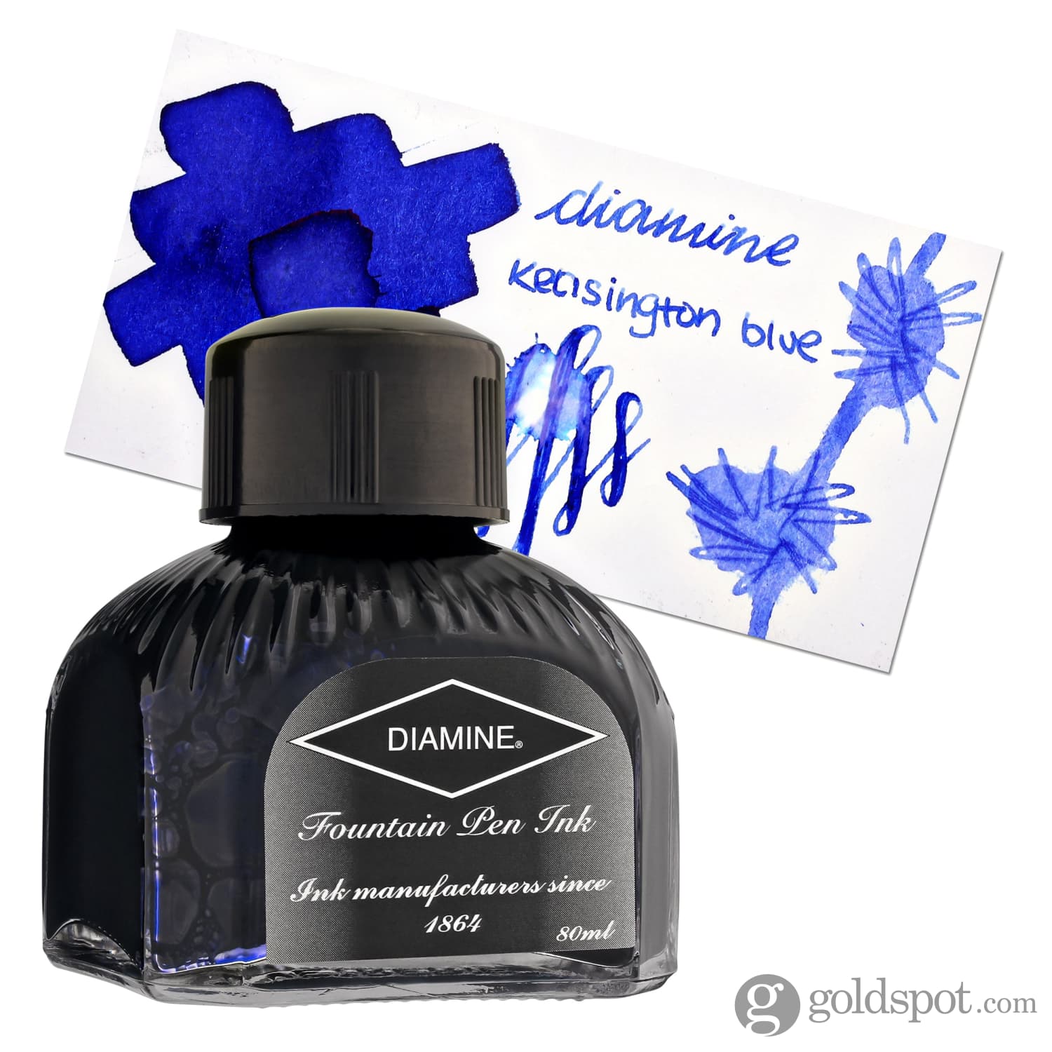 Premium Diamine Kensington Blue Bottled Ink - 30ml Fountain Pen Ink for Writing, Calligraphy & Art - Ideal for Journals, Letters & Creative Projects