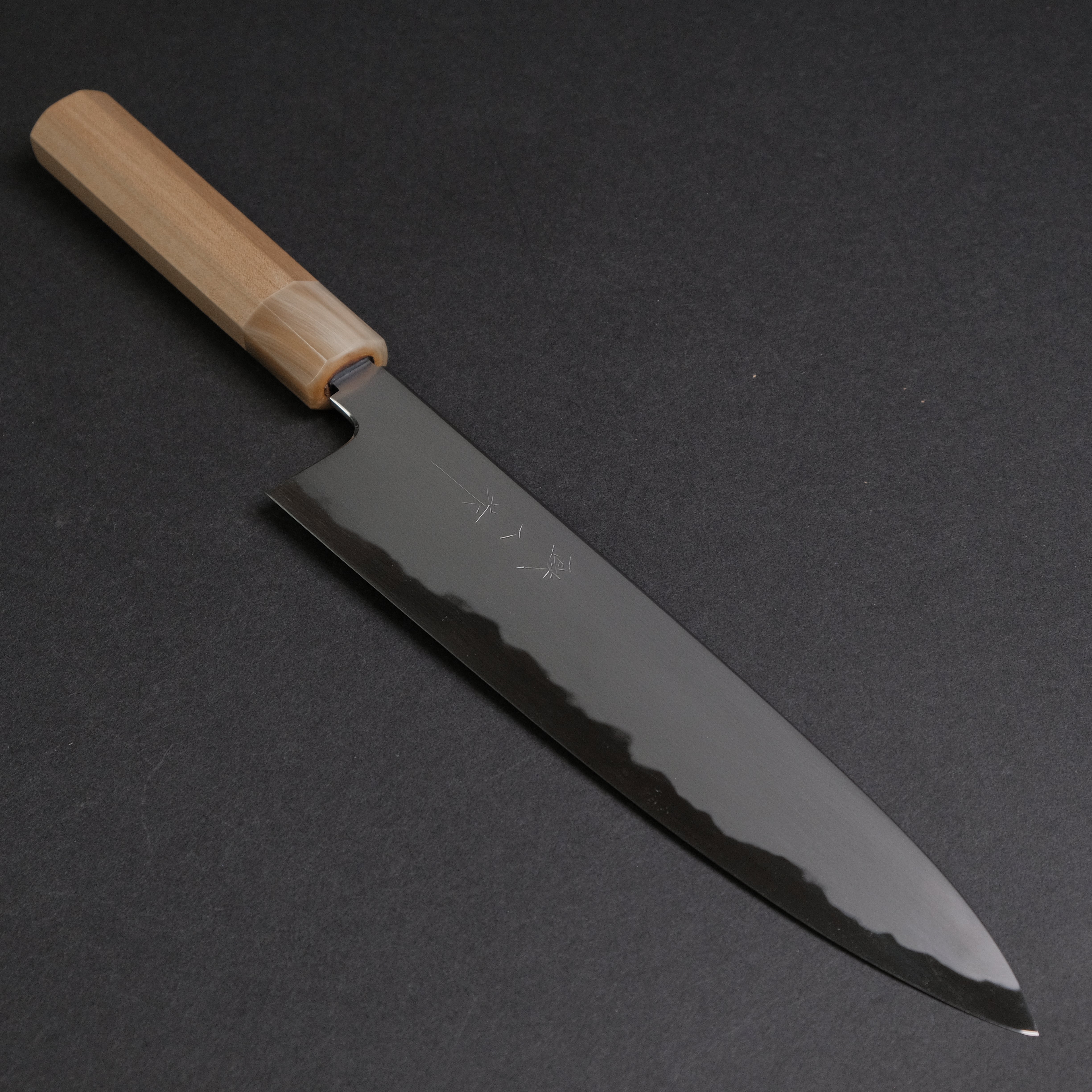 Premium Tetsujin Blue #2 Kasumi Gyuto 240mm Japanese Chef Knife with Ho Wood Handle - Perfect for Sushi, Meat Slicing & Professional Kitchen Use