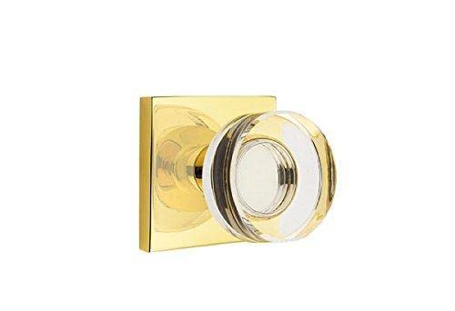 Modern Square Rosette & Crystal Knob Set - Oil Rubbed Bronze Cabinet Hardware for Kitchen & Bathroom (Full Dummy Set) - Perfect for Drawers, Cabinets & Furniture Upgrade