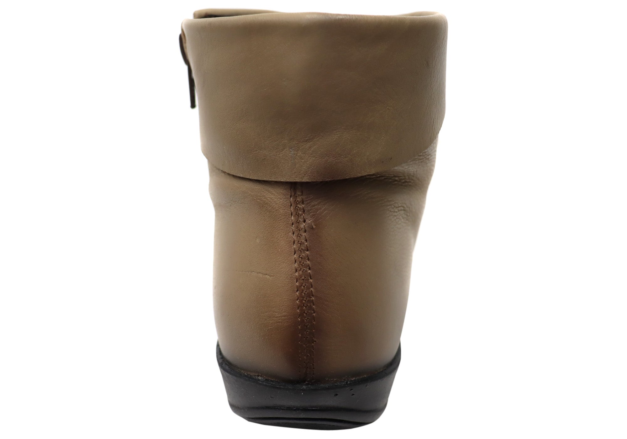 Perlatto Lotty Women's Comfortable Leather Ankle Boots - Made in Brazil - Stylish & Durable for Work, Travel & Everyday Wear
