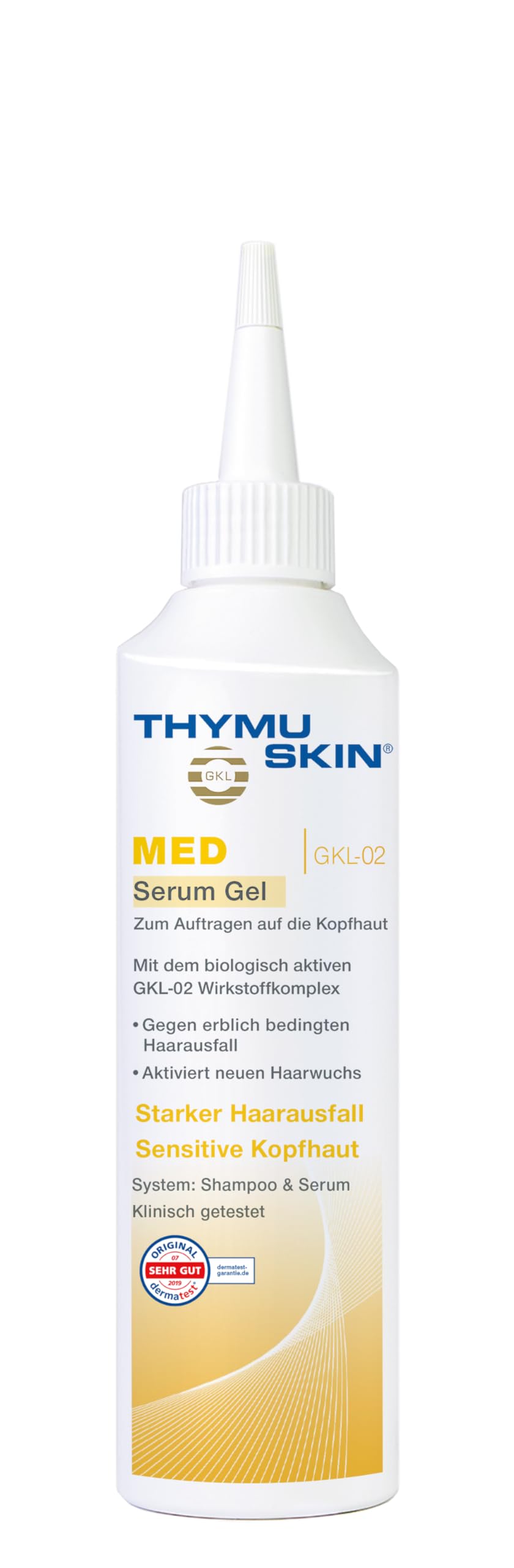 Thymuskin Med Serum Gel - Advanced Hair Growth Peptide Serum for Thicker, Fuller Hair - Multi-Peptide Formula for Scalp Health & Hydration - Best for Thinning Hair & Hair Loss Treatment - Perfect for Daily Hair Care Routine & Scalp Massage