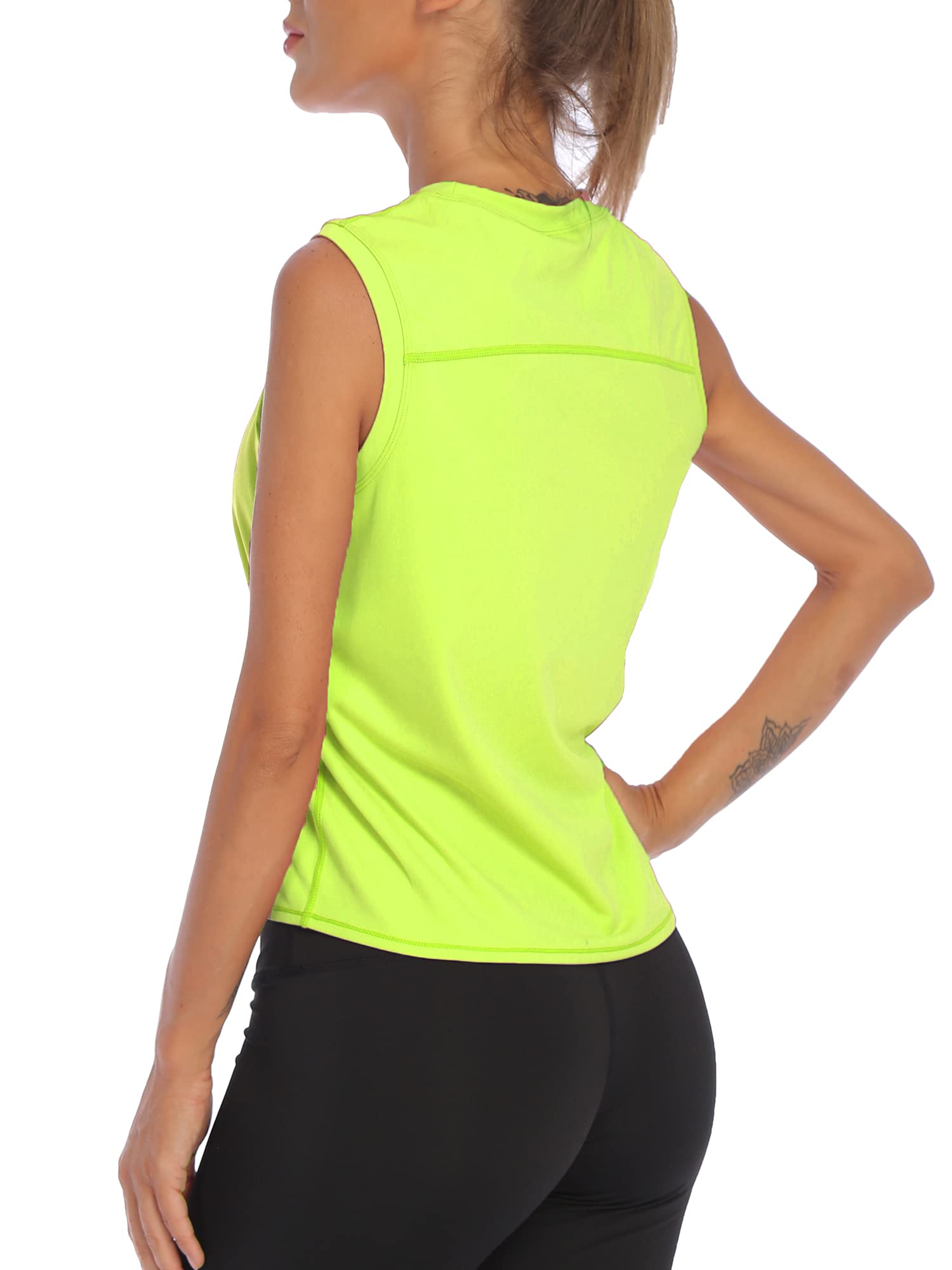 Women's Workout Tank Tops - Breathable Sleeveless Athletic Crop Tops for Running, Yoga & Gym - Moisture-Wicking Cool Shirts for Summer Fitness