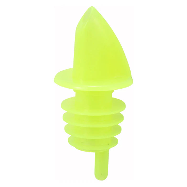 Winco Free Flow Pourer - Yellow (12 Pack) | Premium Bar Pour Spout for Liquor Bottles | Ideal for Bartenders, Home Bars & Restaurants