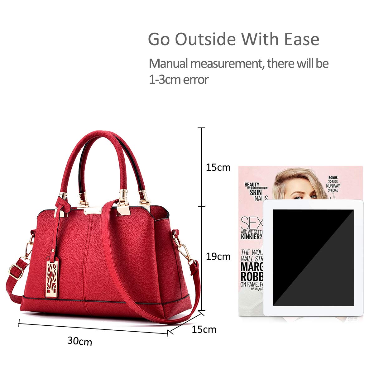 NICOLE & DORIS Women's Fashion Handbags - PU Leather Top Handle Shoulder Bags for Ladies | Perfect for Work, Travel & Everyday Use