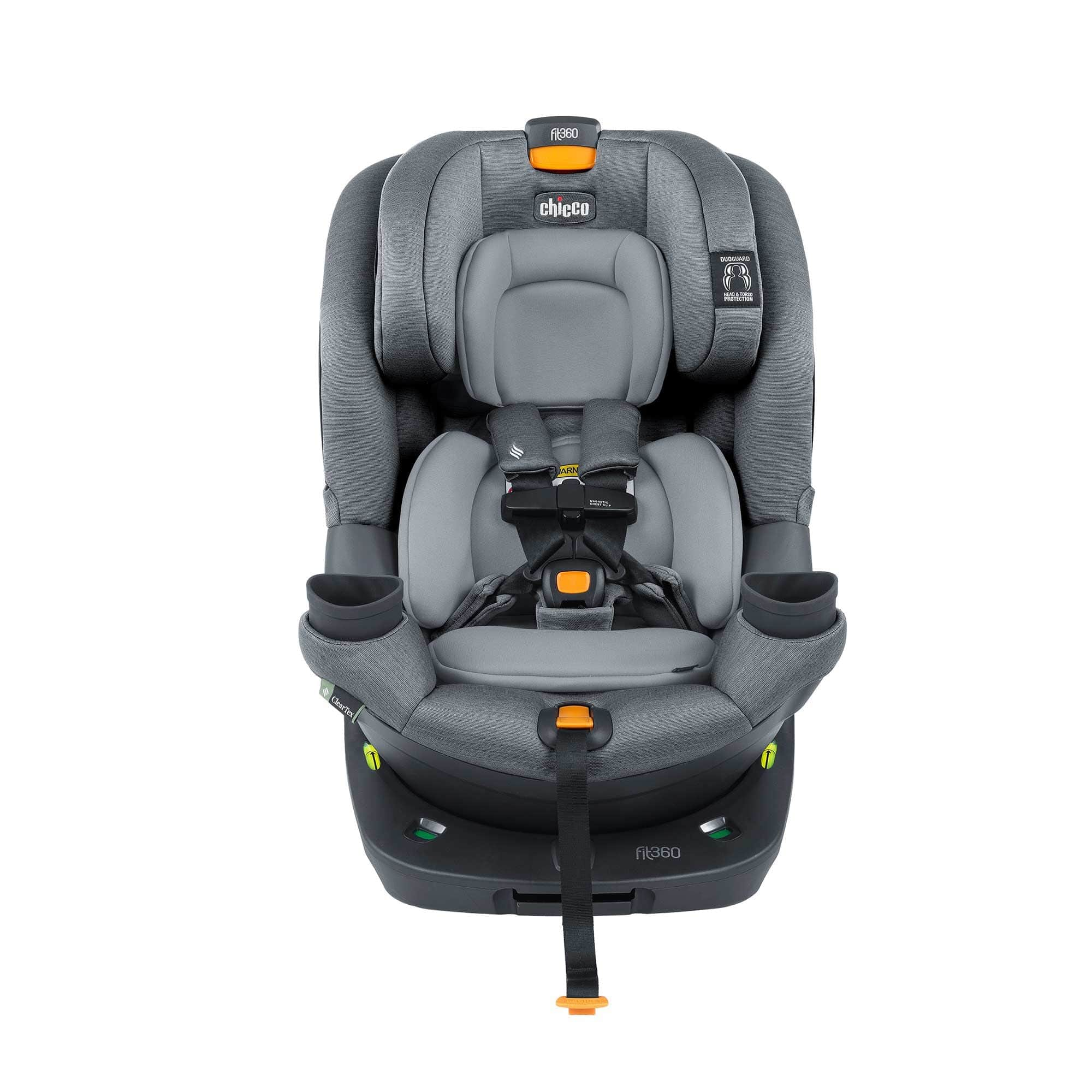 Chicco Fit360 ClearTex Rotating Convertible Car Seat for Toddlers - Safe & Easy 360° Swivel Installation - Perfect for Travel & Daily Commutes