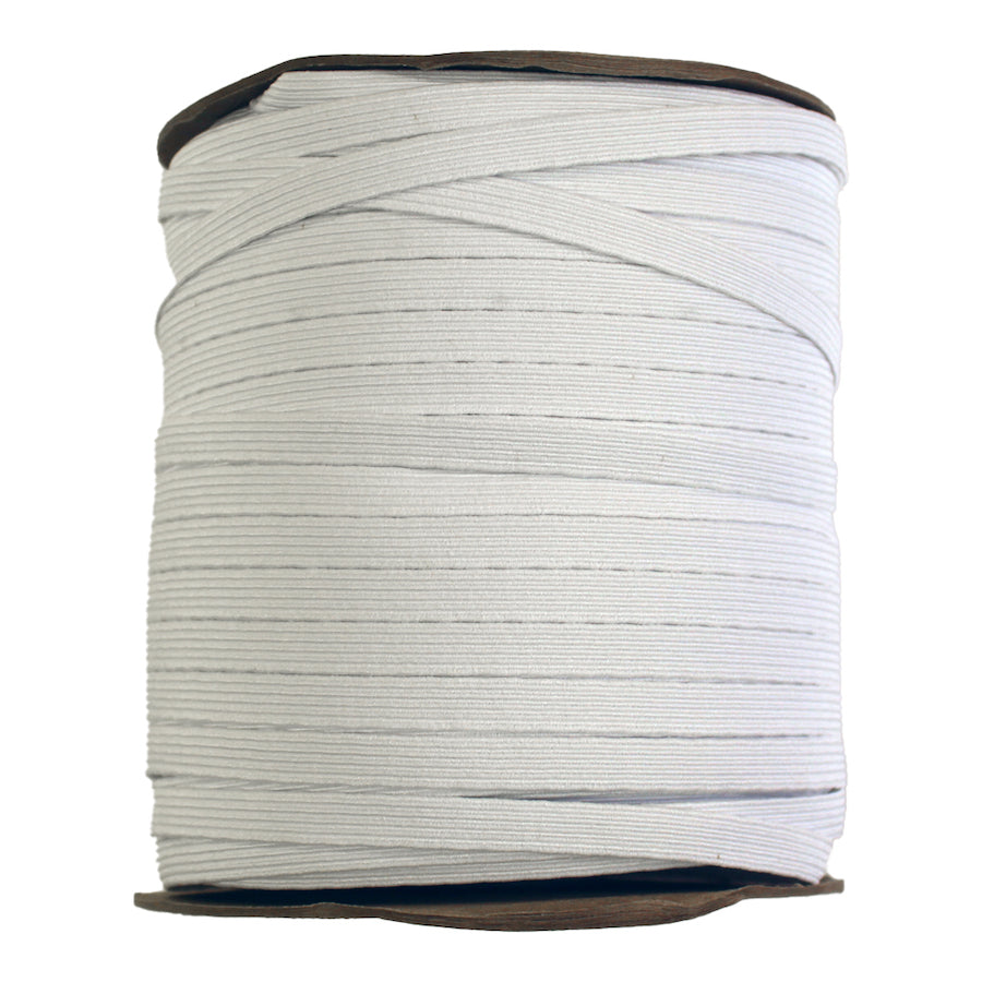 10mm White Elastic Tape - Stretchable Sewing Band for DIY Crafts, Costumes & Waistbands - High-Quality Fabric Elastic for Sewing, Quilting & Apparel Making