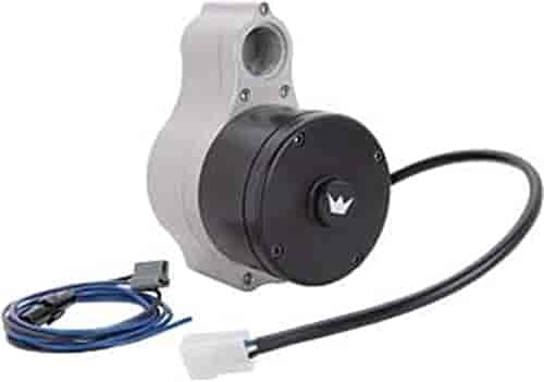 JEGS 50950 High Performance Billet Aluminum Remote Electric Water Pump - Universal Fit for Cars, Trucks & Racing Vehicles - Perfect for Engine Cooling & Overheating Prevention