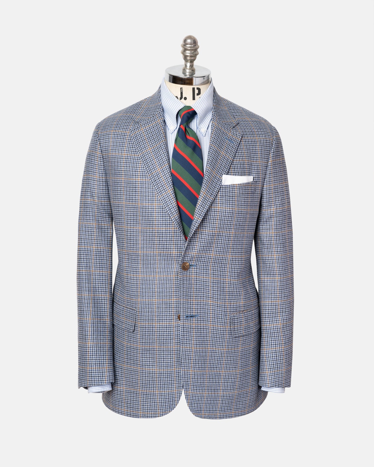 Classic Fit Silk Wool Checkered Sport Coat for Men - Elegant Blazer for Business, Weddings & Formal Events