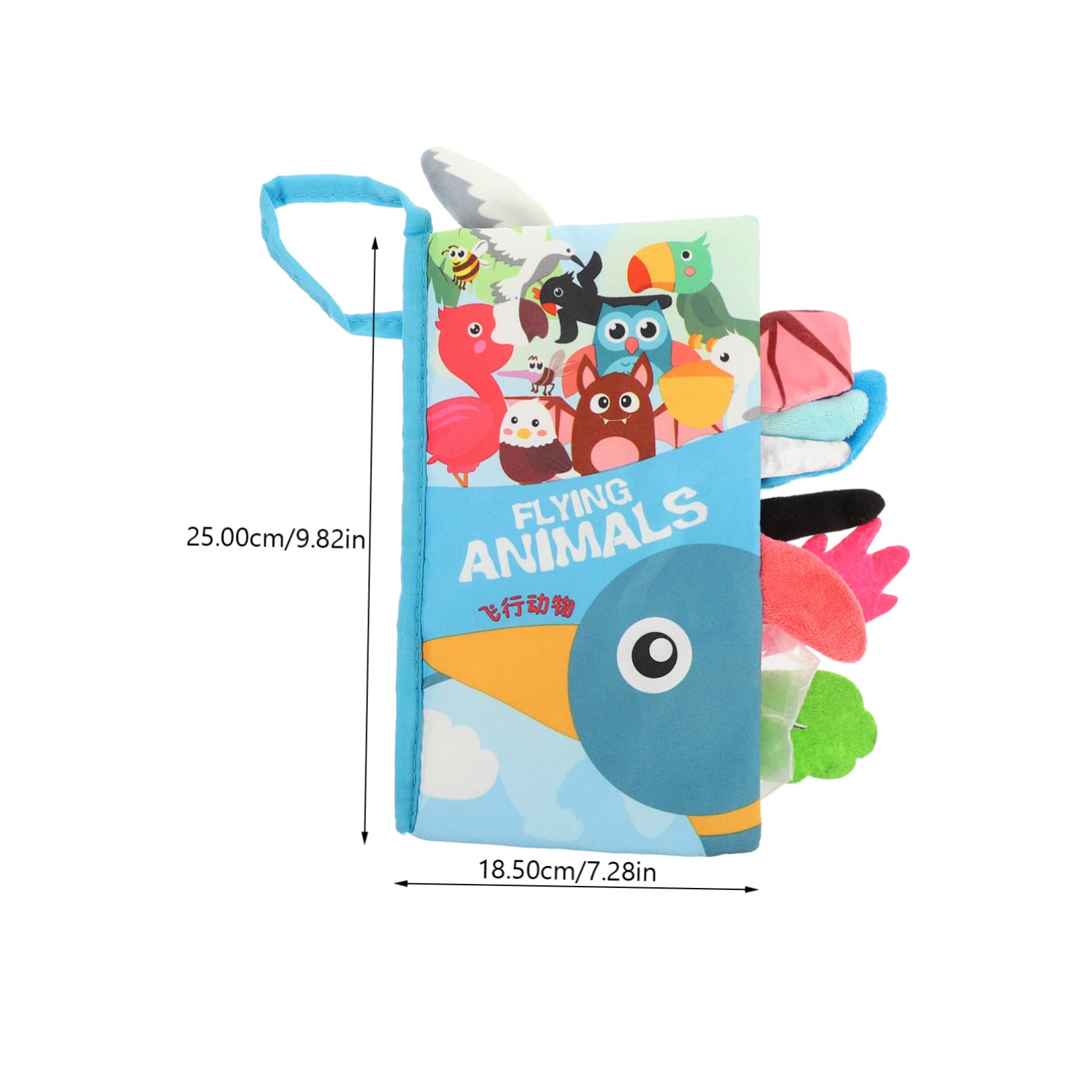COHEALI 4-Piece Soft Cloth Book Set for Babies & Toddlers - Interactive Sensory Baby Books for Early Learning, Travel Toys, and Newborn Development - Perfect for Playtime, Gifts, and Airplane Activities